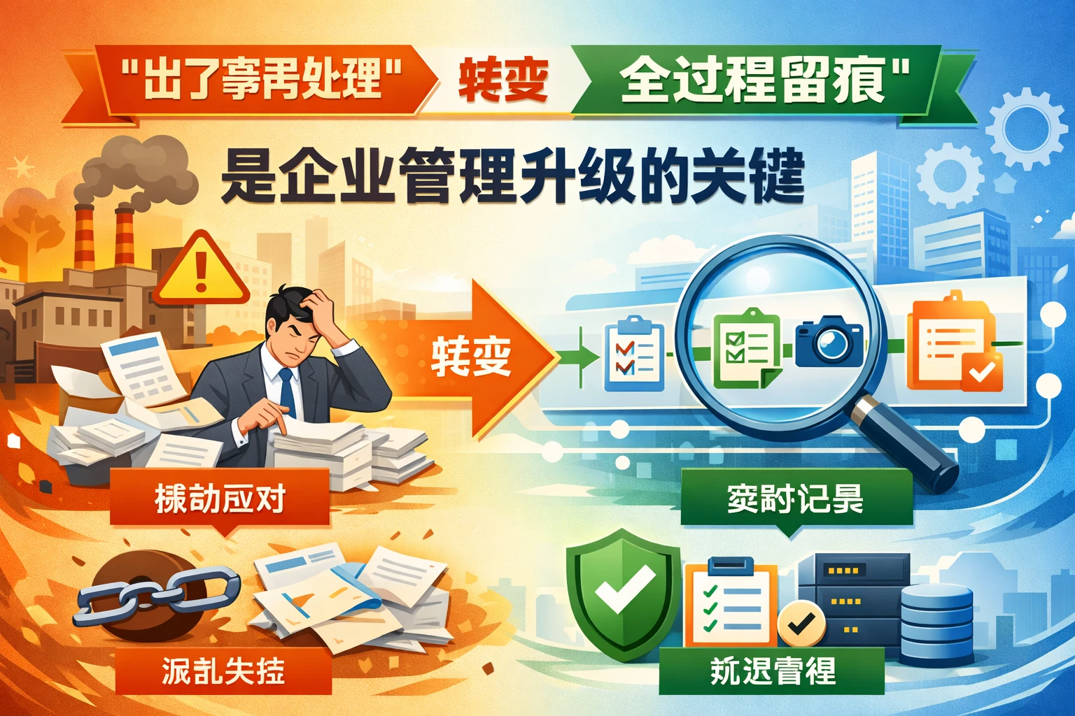 从“出了事再处理”转向“全过程留痕”，是企业管理升级的关键