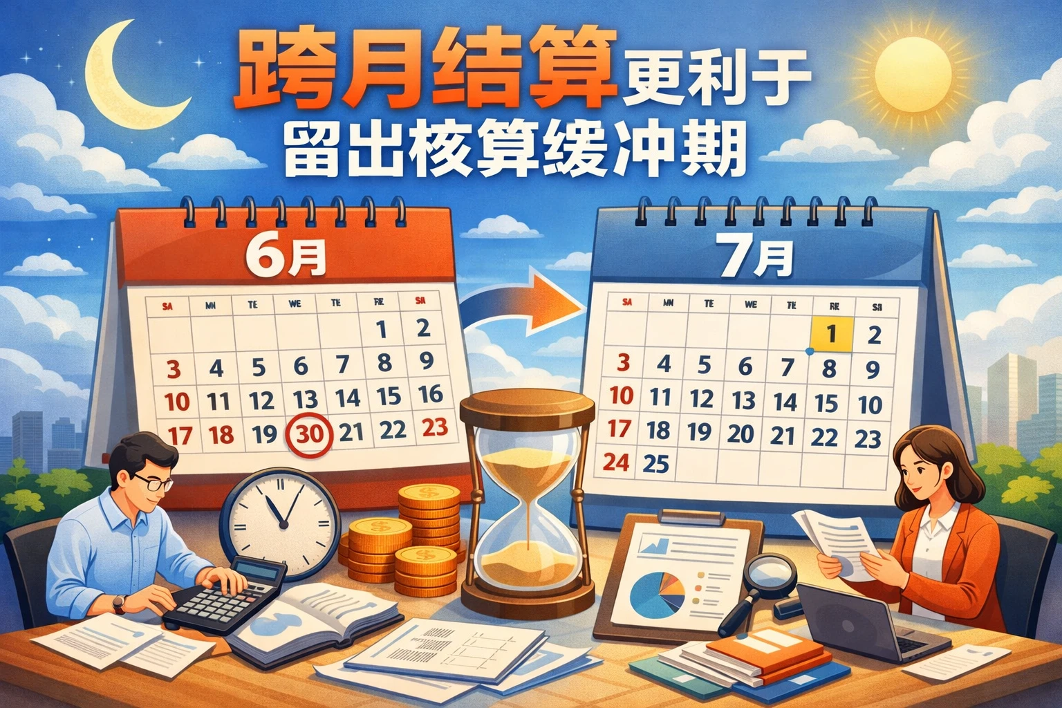 跨月结算更利于留出核算缓冲期