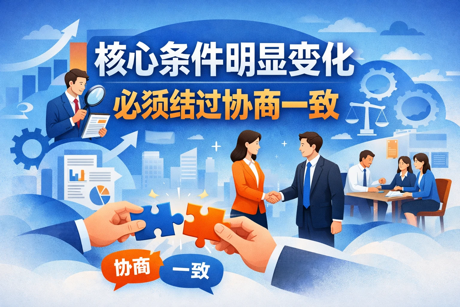 核心条件明显变化,必须经过协商一致