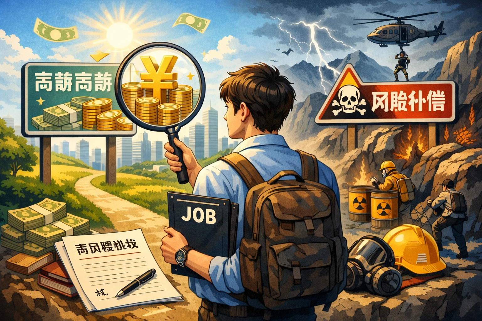 高薪对年轻求职者的吸引力，首先来自风险补偿