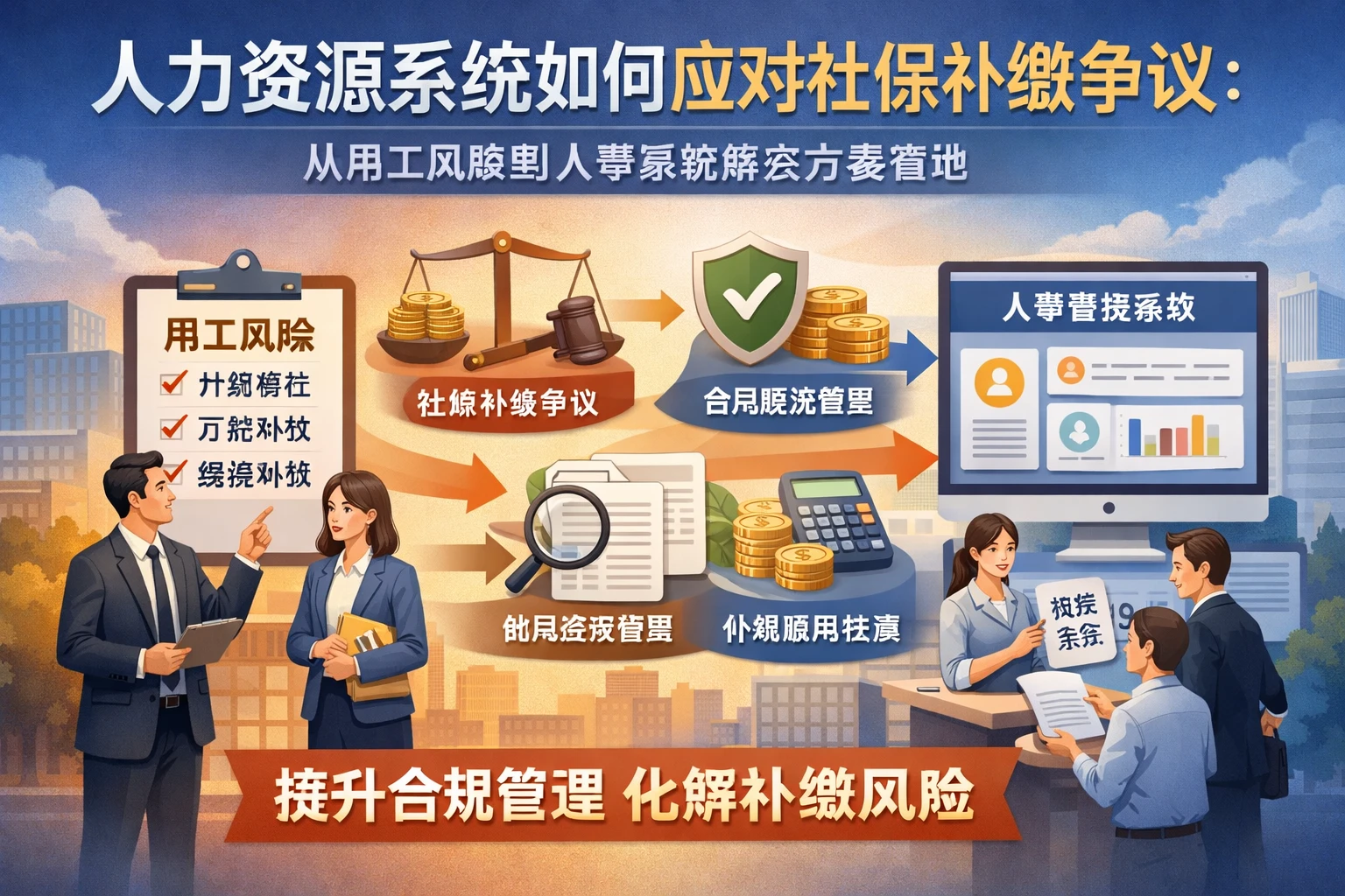 人力资源系统如何应对社保补缴争议：从用工风险到人事系统解决方案落地