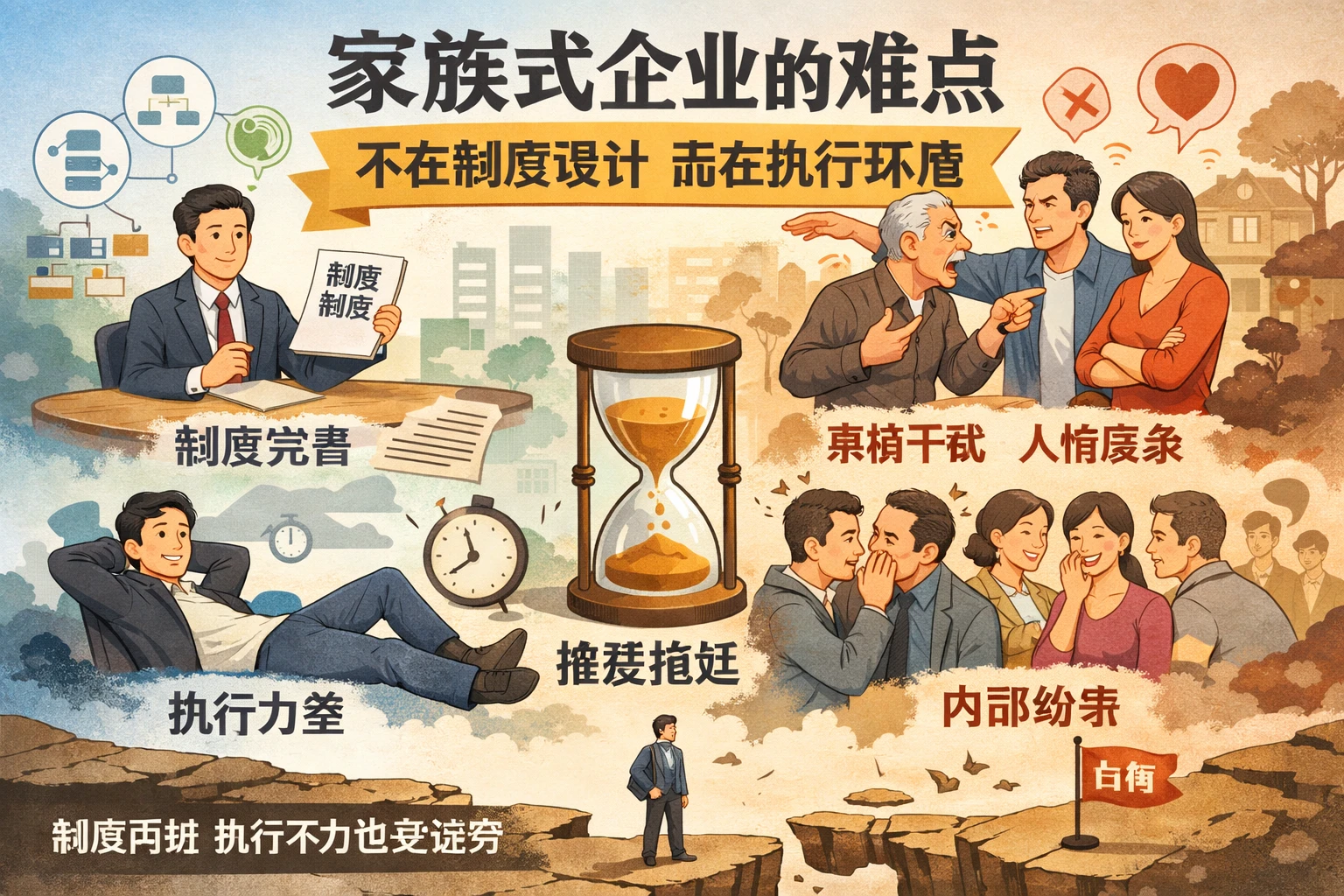 家族式企业的难点，不在制度设计，而在执行环境