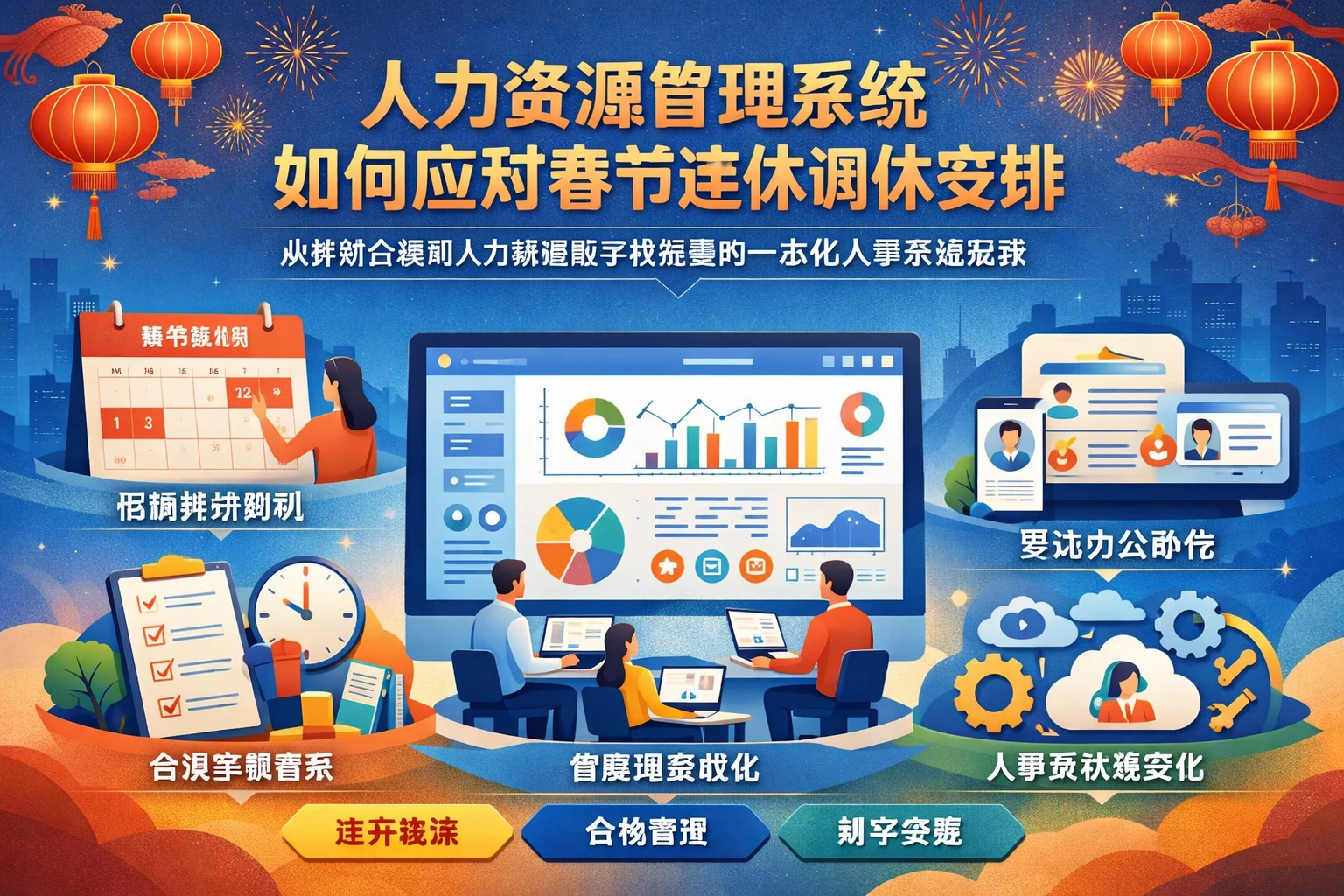 人力资源管理系统如何应对春节连休调休安排：从排班合规到人力资源数字化转型的一体化人事系统实践