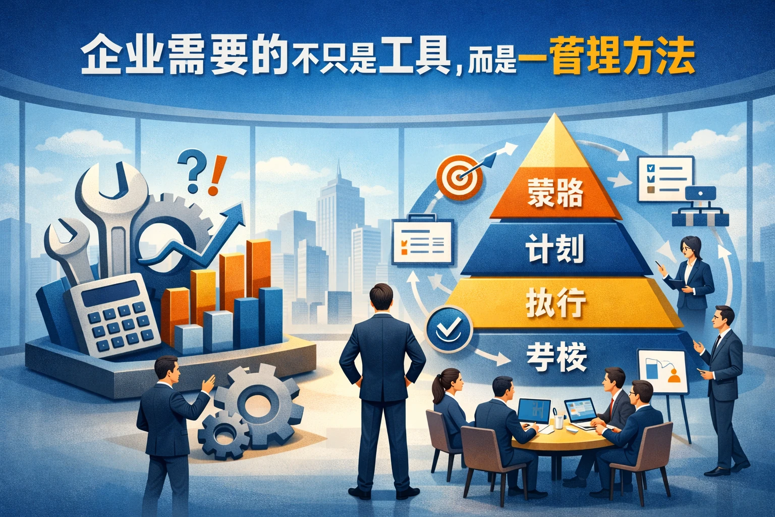 企业需要的不只是工具，而是一套管理方法