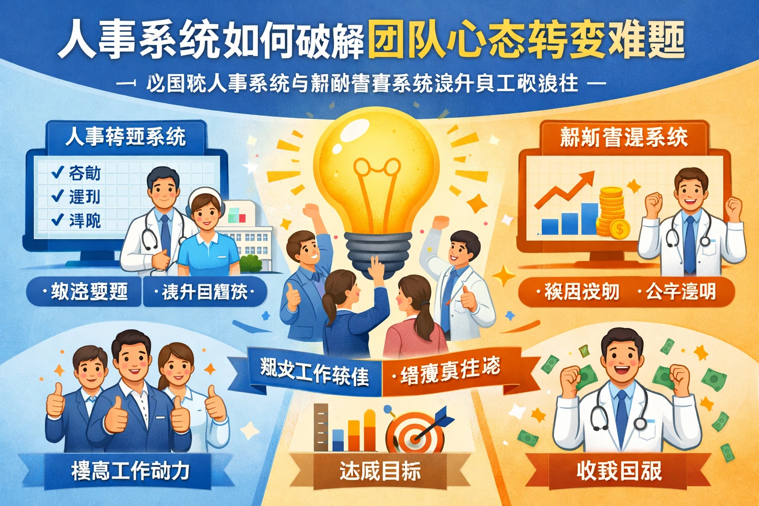 人事系统如何破解团队心态转变难题：以医院人事系统与薪酬管理系统提升员工积极性