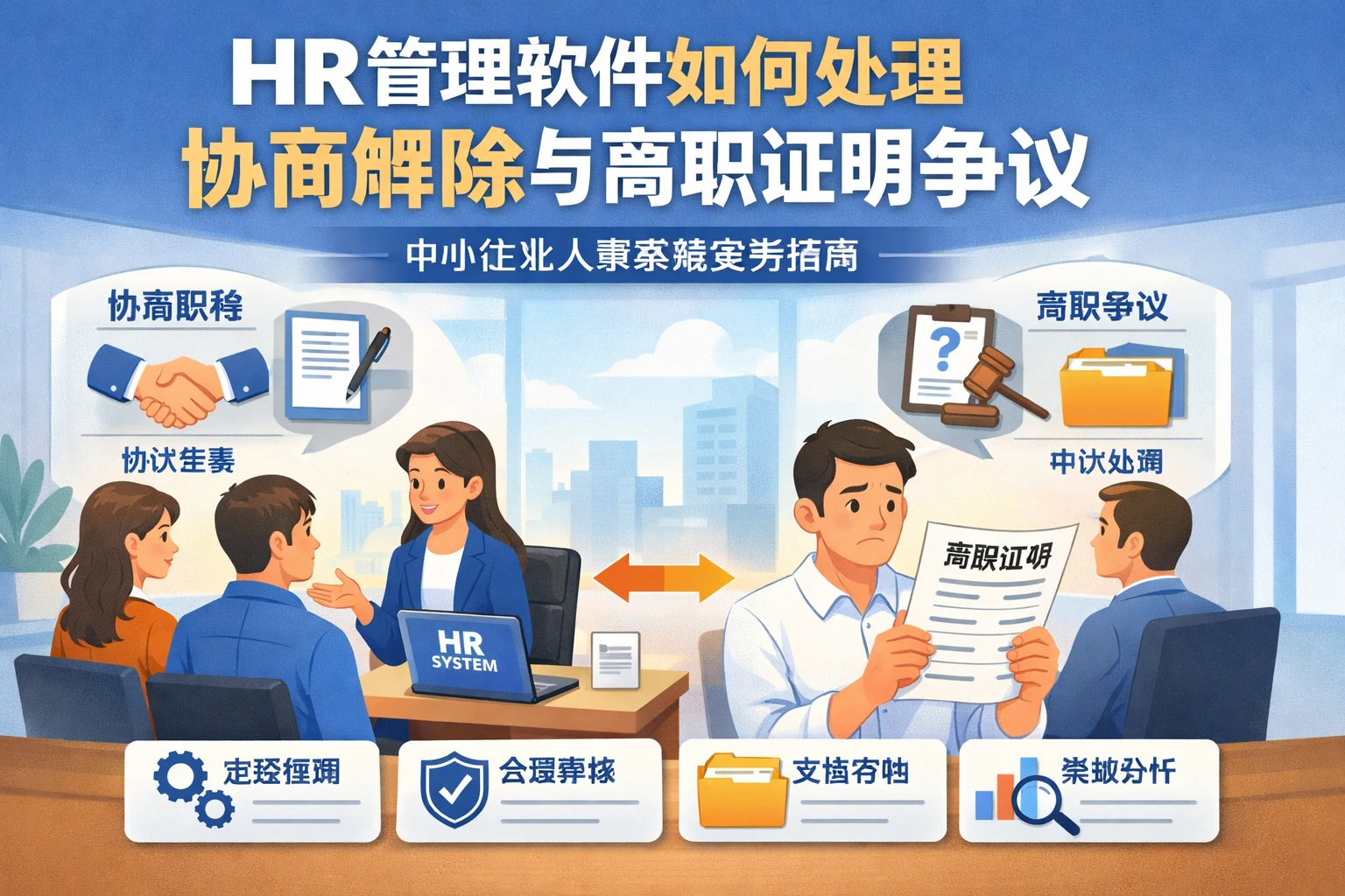 HR管理软件如何处理协商解除与离职证明争议:中小企业人事系统实务指南