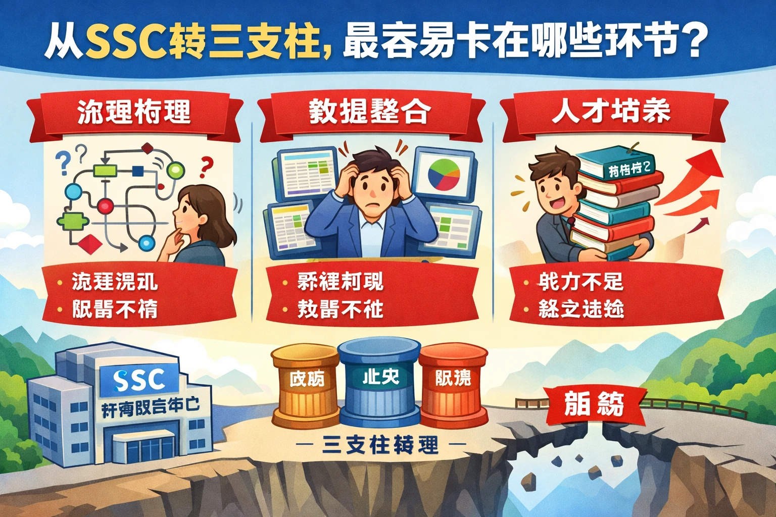 从SSC转三支柱，最容易卡在哪些环节