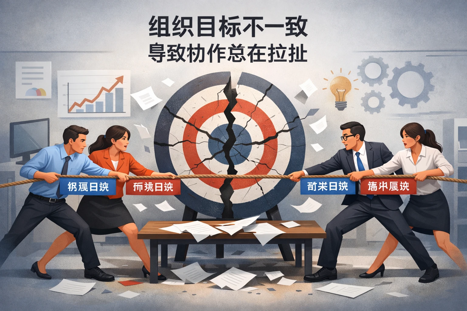 组织目标不一致，导致协作总在拉扯