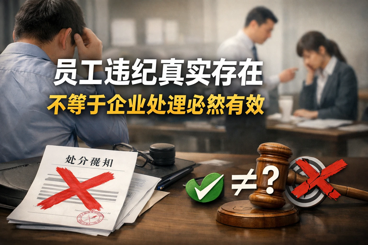 员工违纪真实存在，不等于企业处理必然有效
