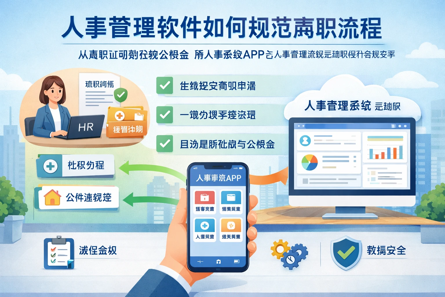 人事管理软件如何规范离职流程:从离职证明到社保公积金,用人事系统APP与人事管理系统云端版提升合规效率