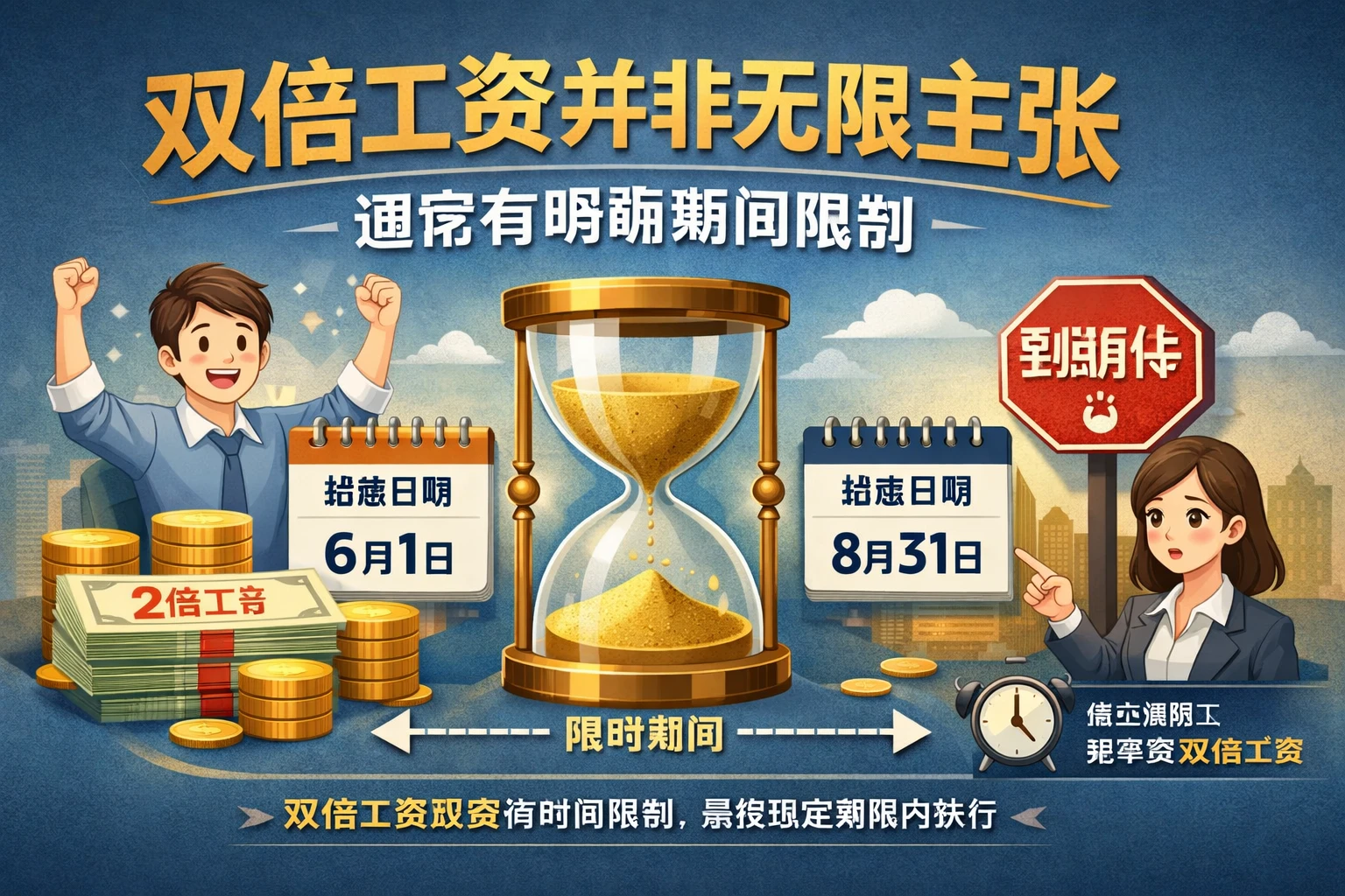 双倍工资并非无限主张，通常有明确期间限制