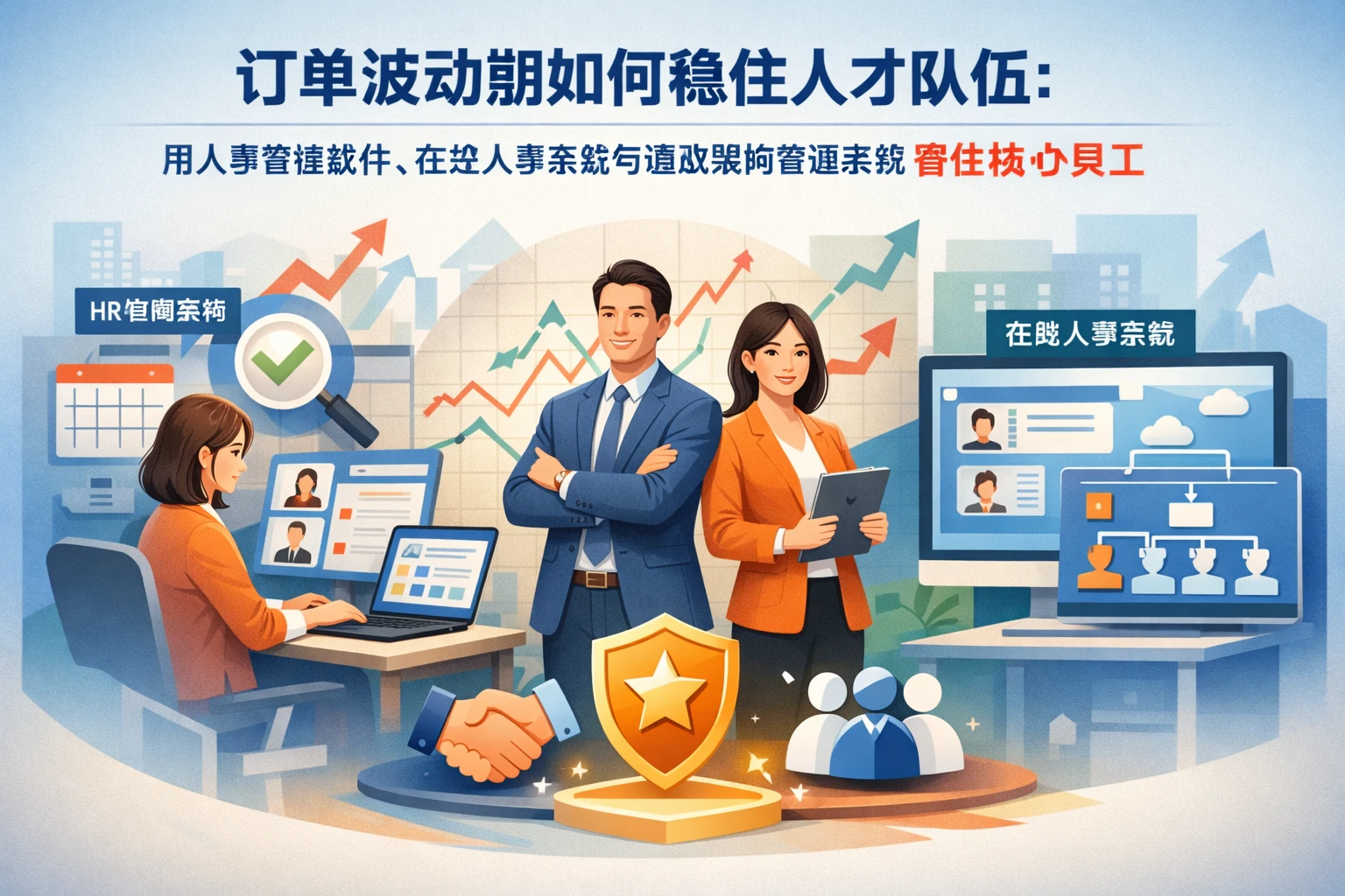 订单波动期如何稳住人才队伍：用人事管理软件、在线人事系统与组织架构管理系统留住核心员工