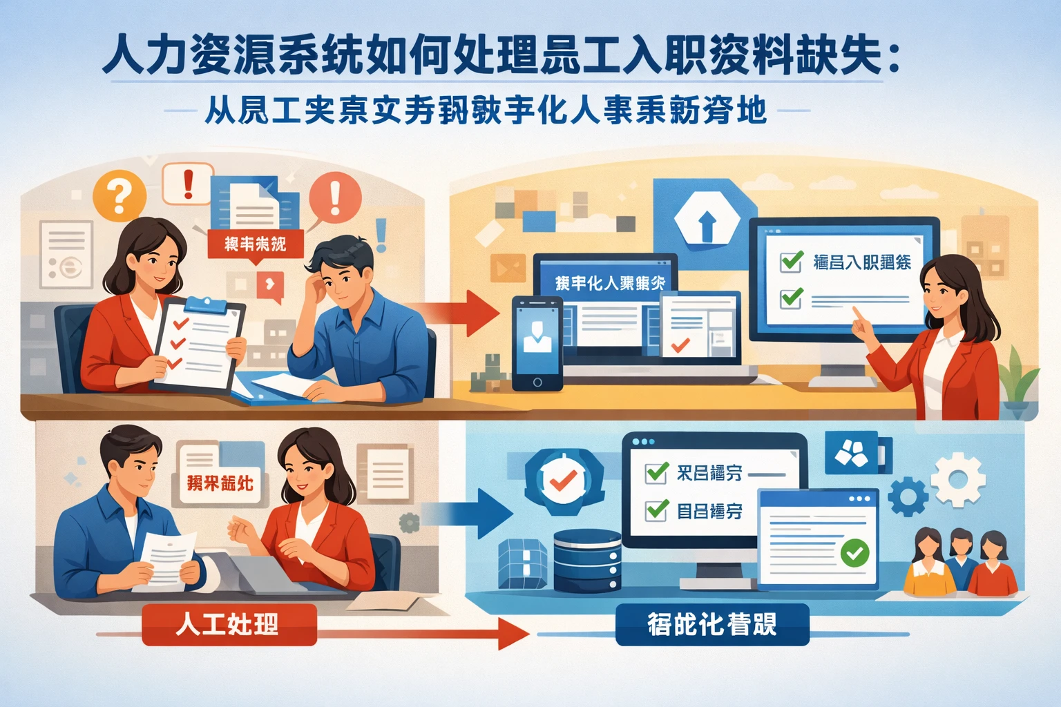 人力资源系统如何处理员工入职资料缺失:从员工关系实务到数字化人事系统落地