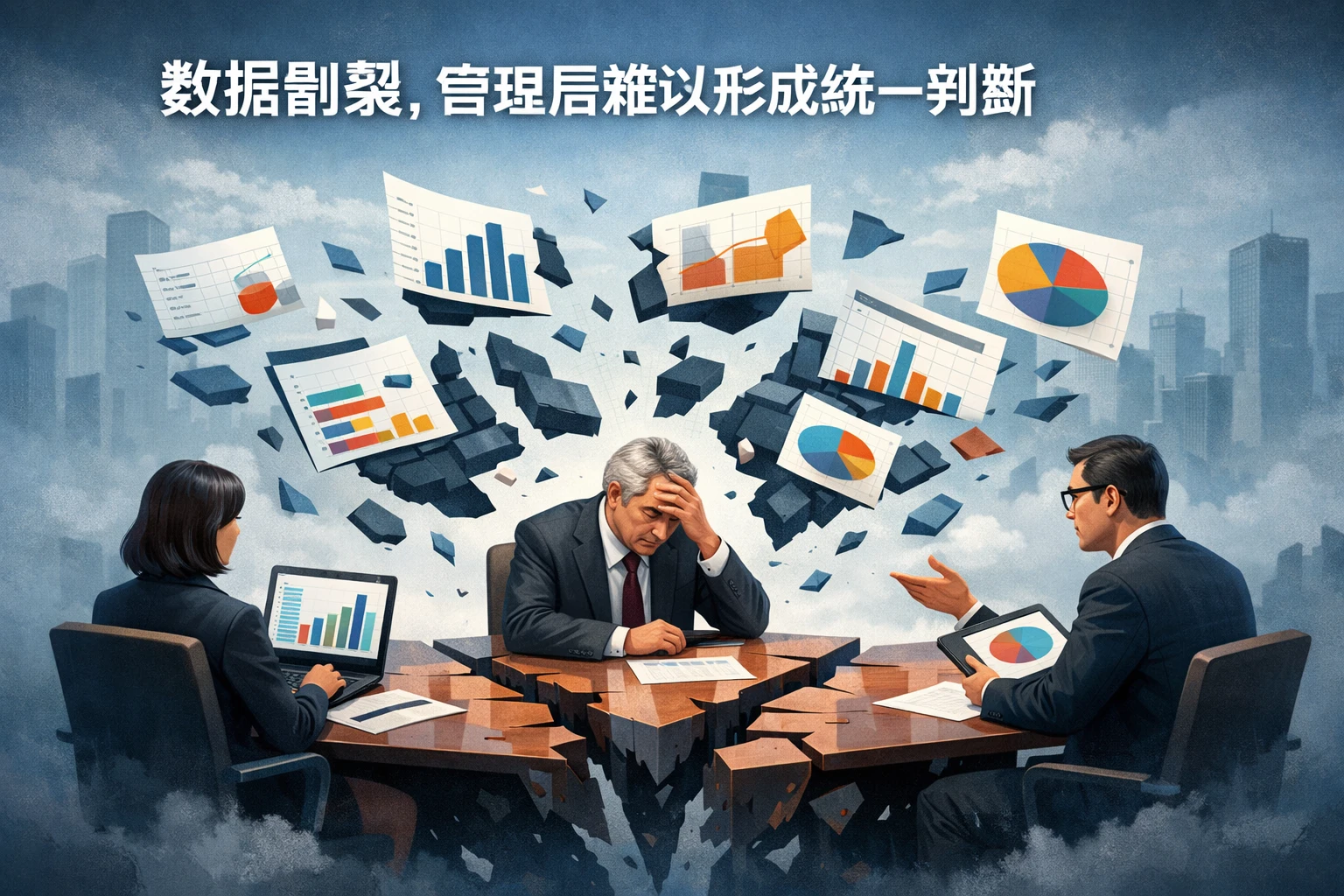 数据割裂，管理层难以形成统一判断