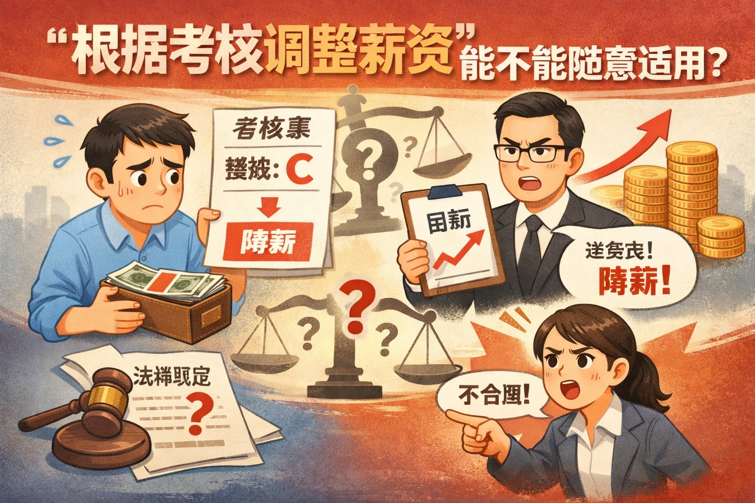 “根据考核调整薪资”能不能随意适用