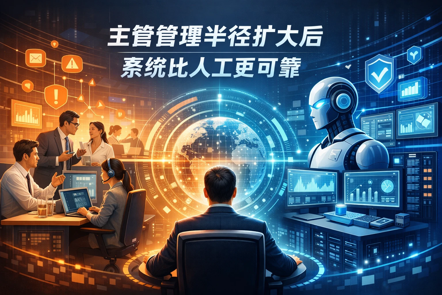 主管管理半径扩大后,系统比人工更可靠