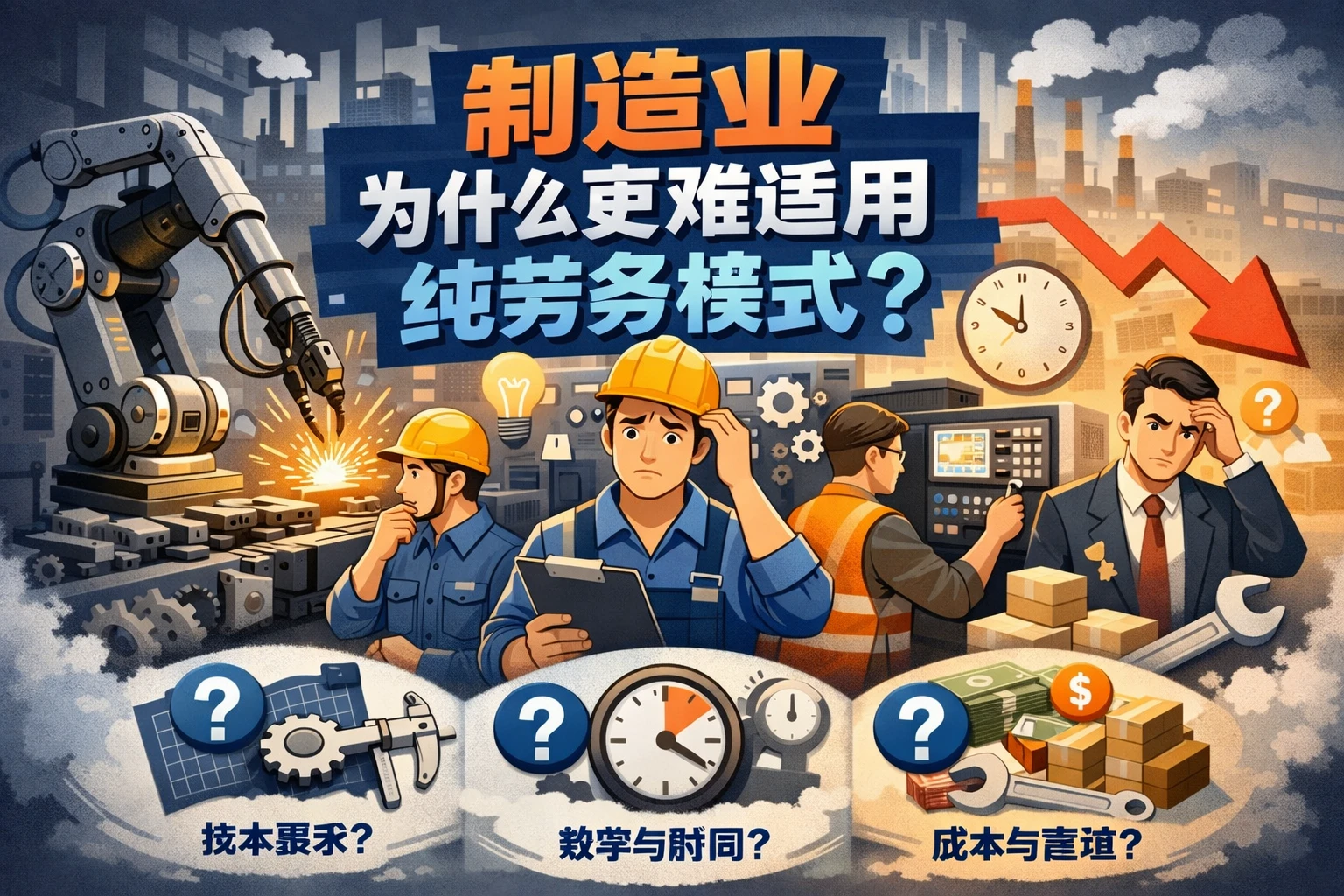 制造业为什么更难适用纯劳务模式