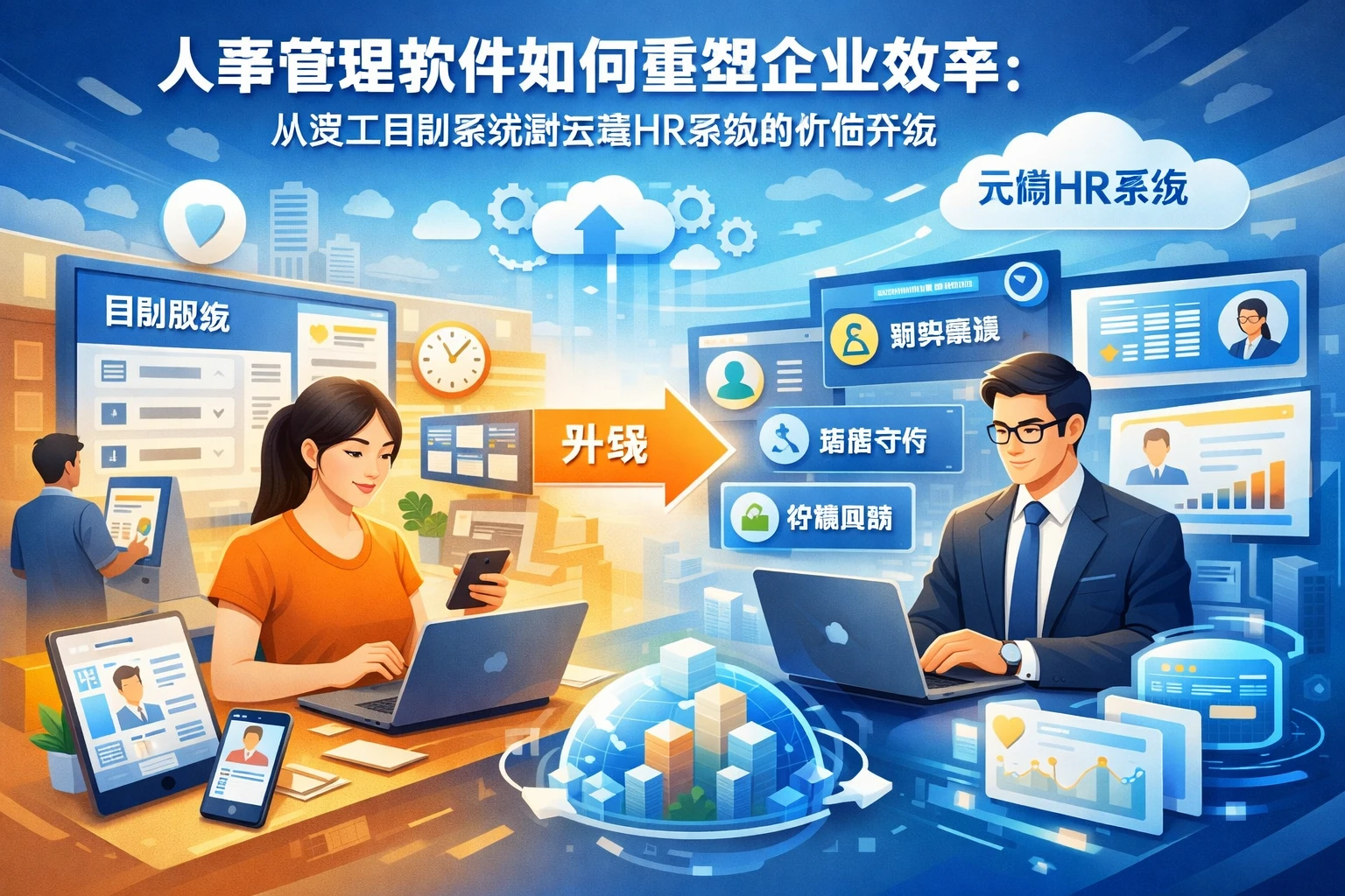 人事管理软件如何重塑企业效率:从员工自助系统到云端HR系统的价值升级