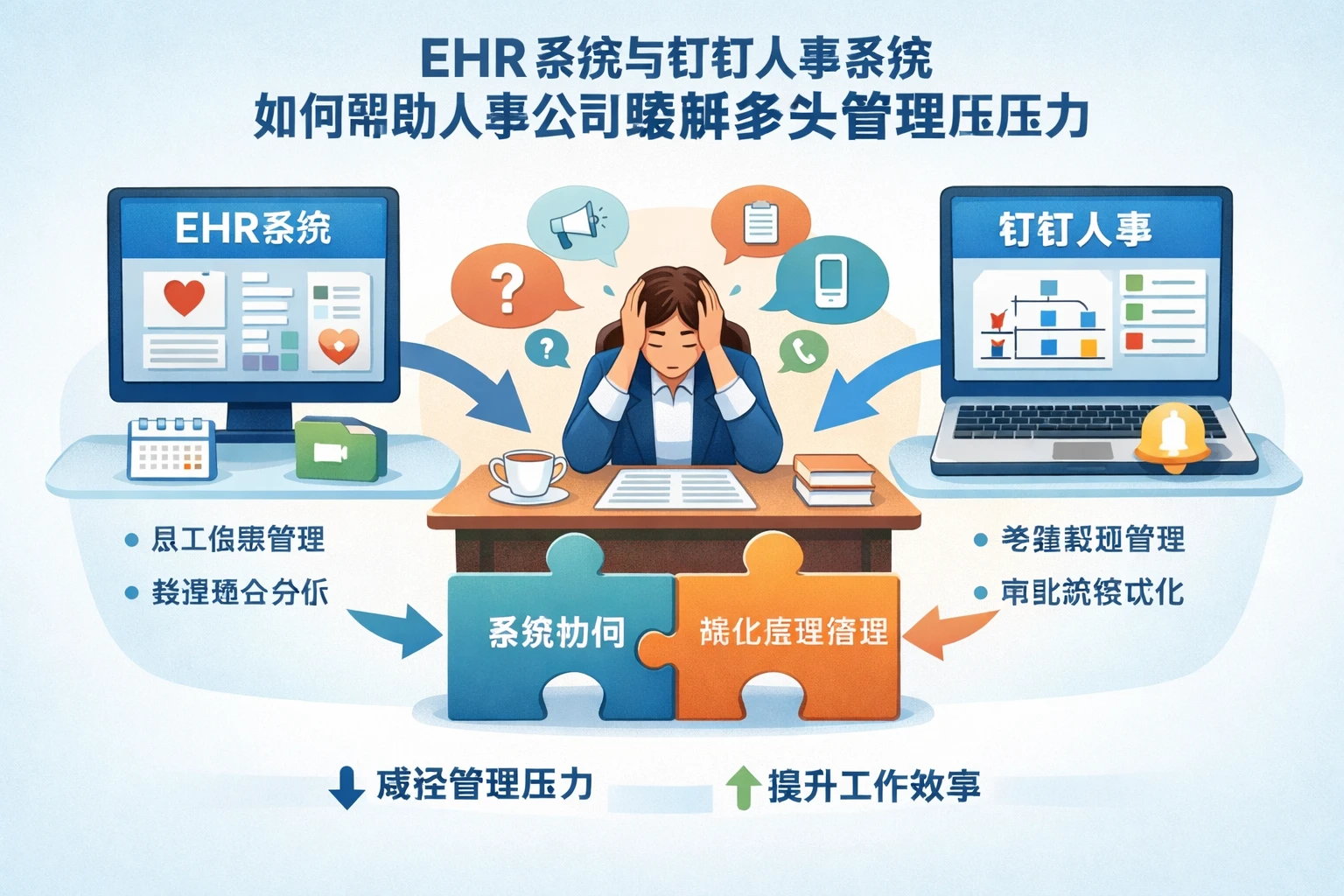 ehr系统与钉钉人事系统如何帮助人事系统公司缓解多头管理压力