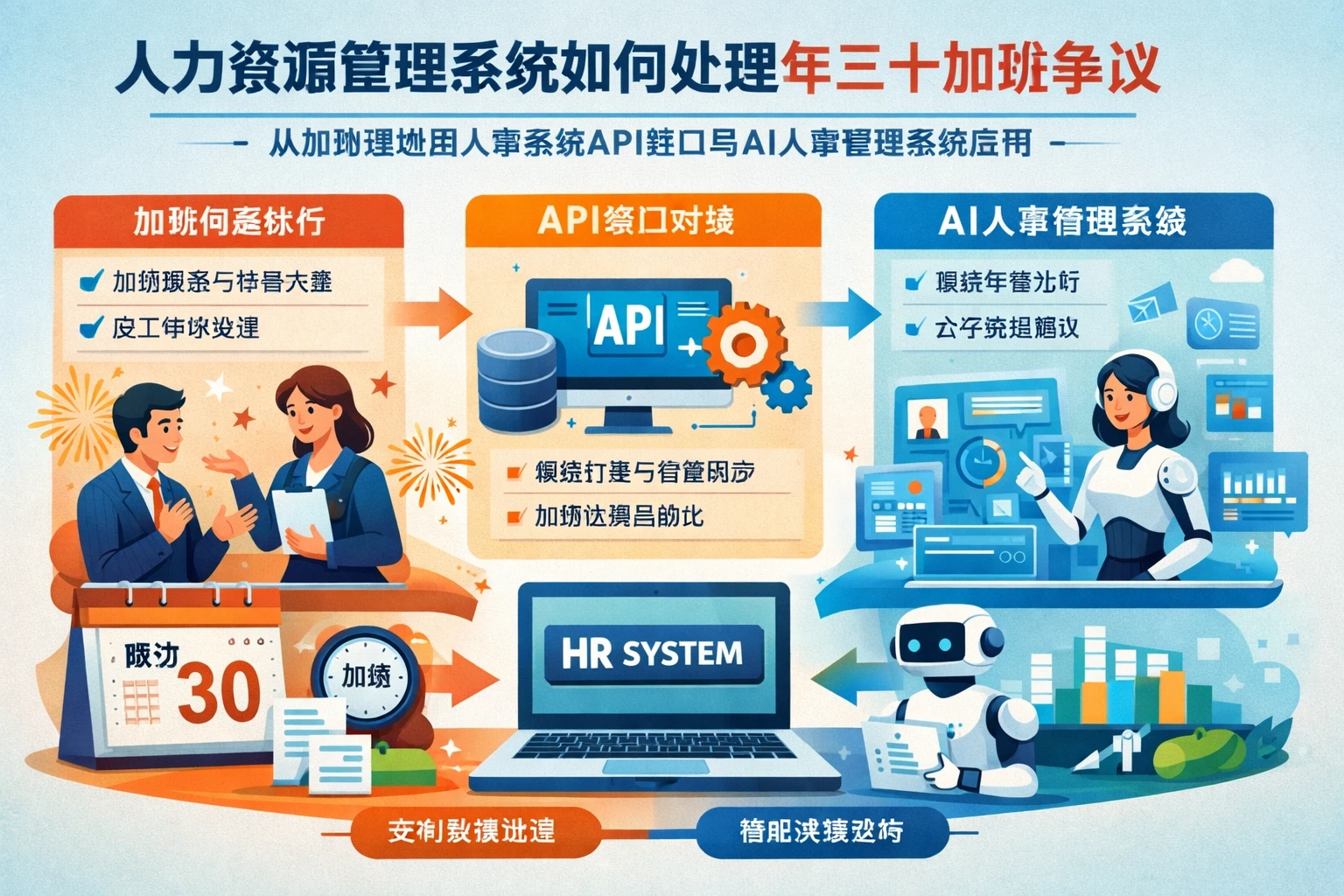 人力资源管理系统如何处理年三十加班争议:从规则落地到人事系统API接口与AI人事管理系统应用