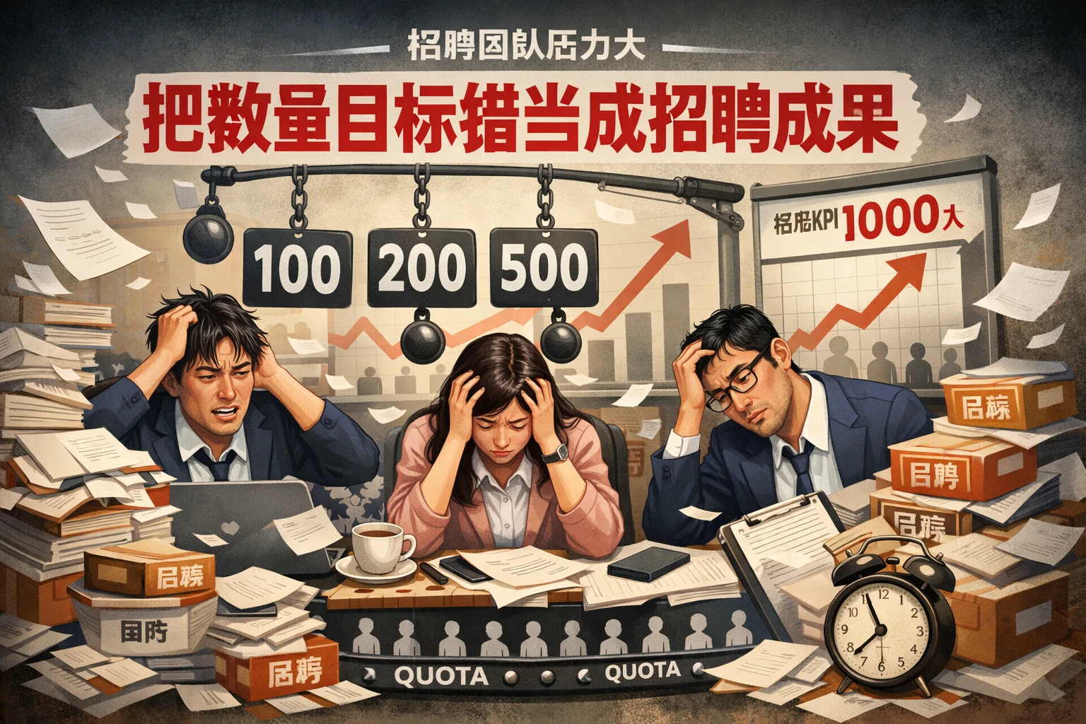 招聘团队压力大，往往因为企业把“数量目标”错当成“招聘成果”