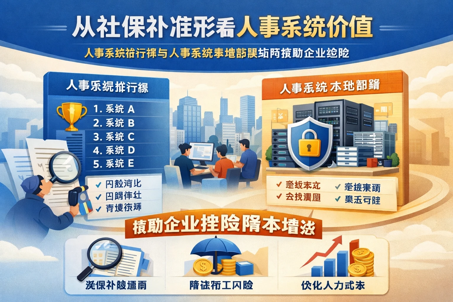 从社保补缴情形看人事系统价值：人事系统排行榜与人事系统本地部署如何帮助企业控险