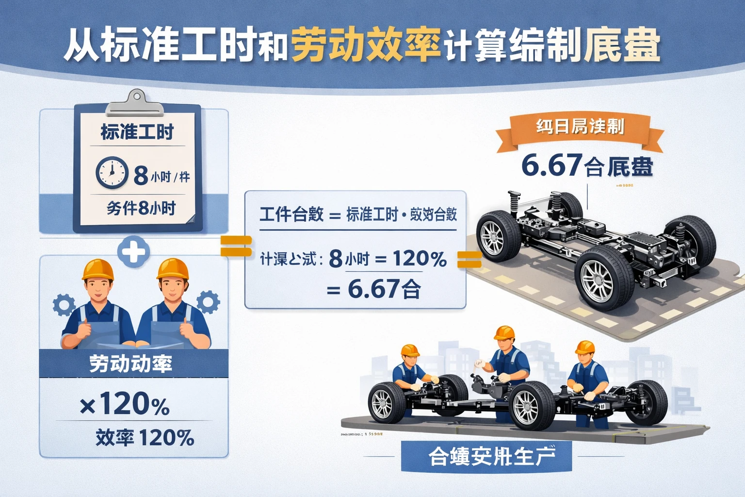 从标准工时和劳动效率计算编制底盘