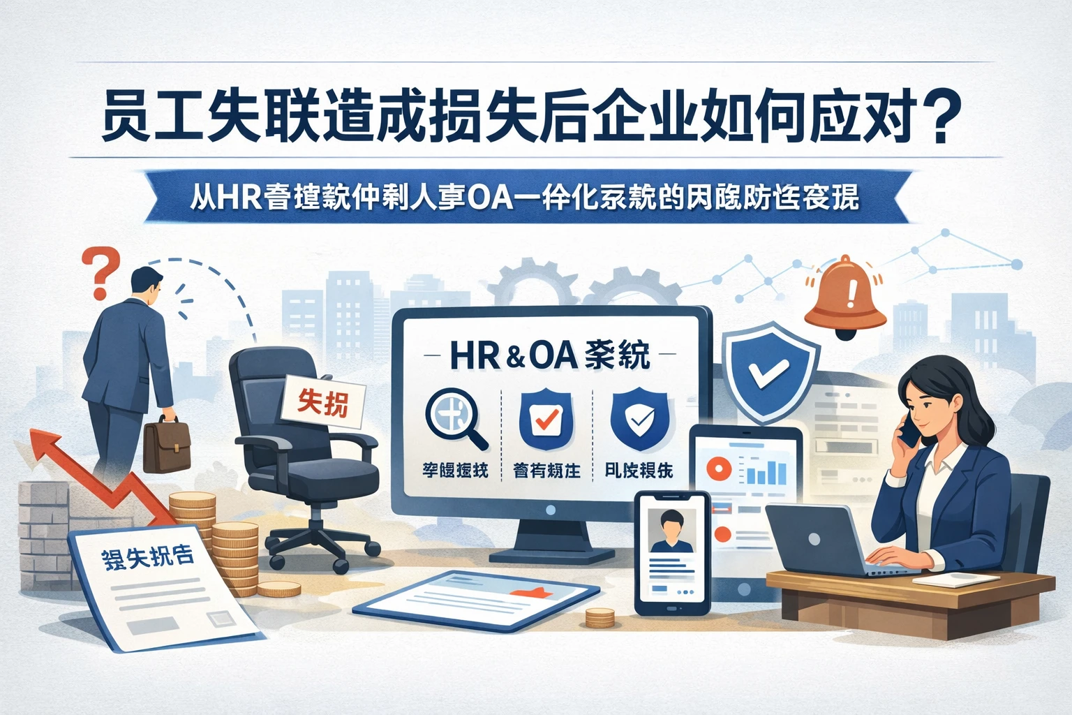 员工失联造成损失后企业如何应对?从HR管理软件到人事OA一体化系统的风险防控实践