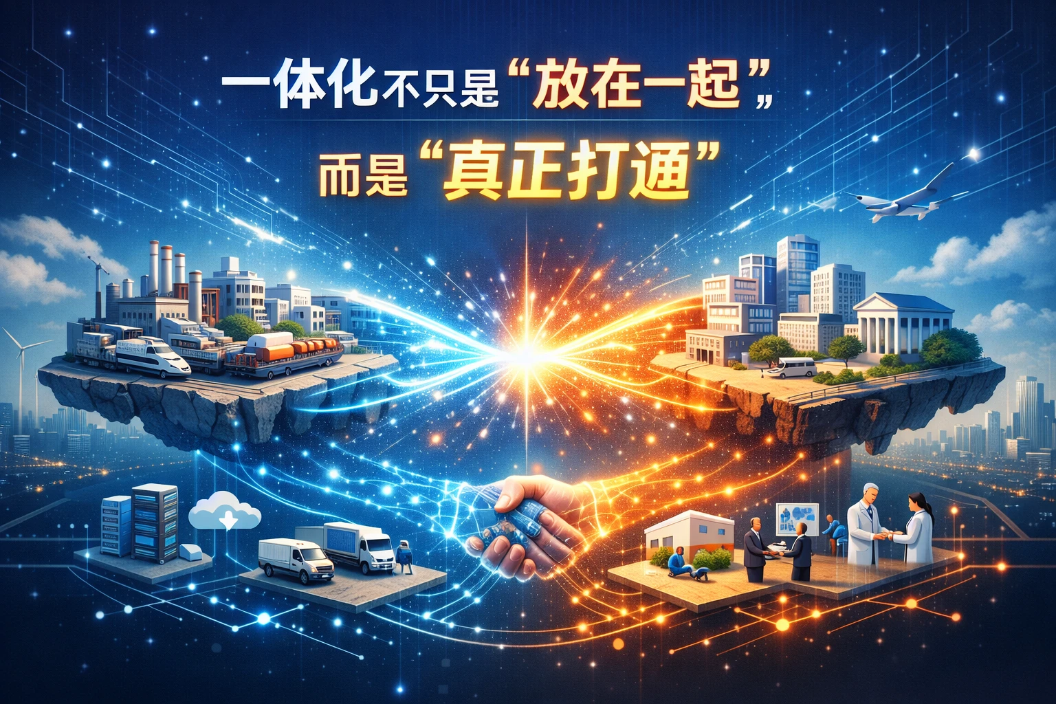 一体化不只是“放在一起”，而是“真正打通”