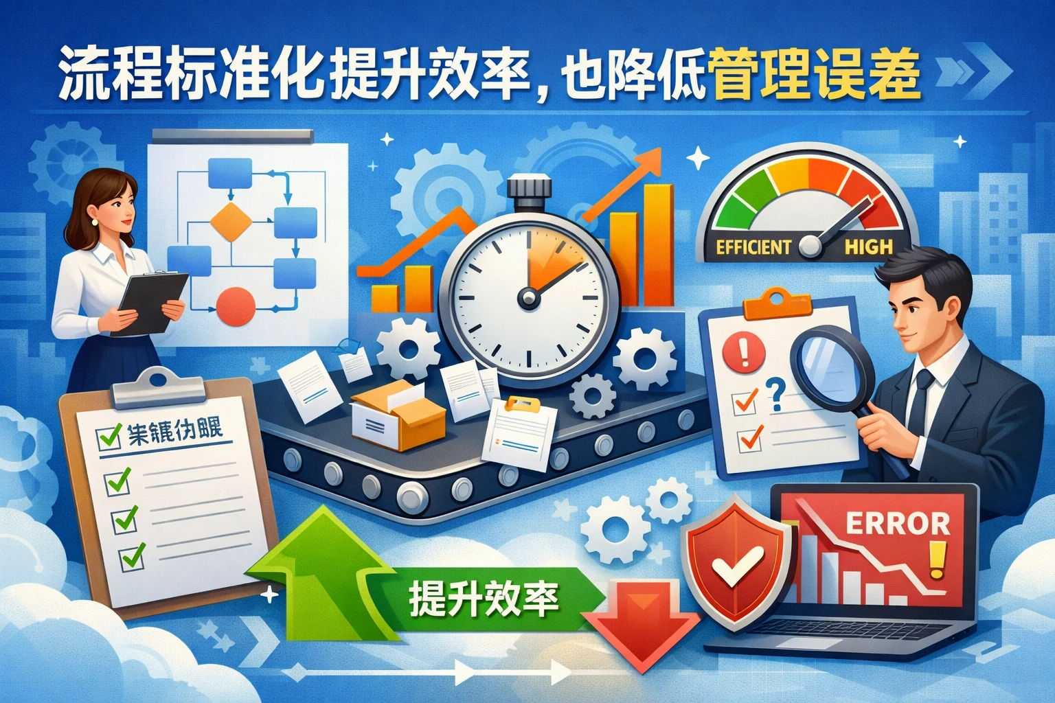 流程标准化提升效率,也降低管理误差