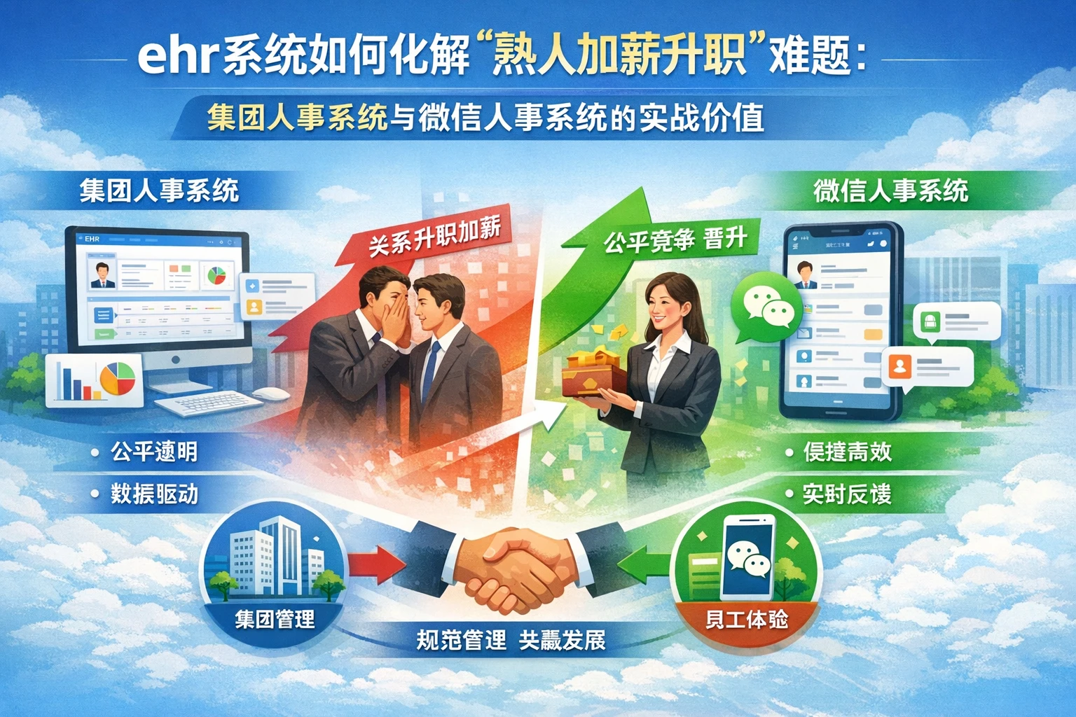 ehr系统如何化解“熟人加薪升职”难题：集团人事系统与微信人事系统的实战价值