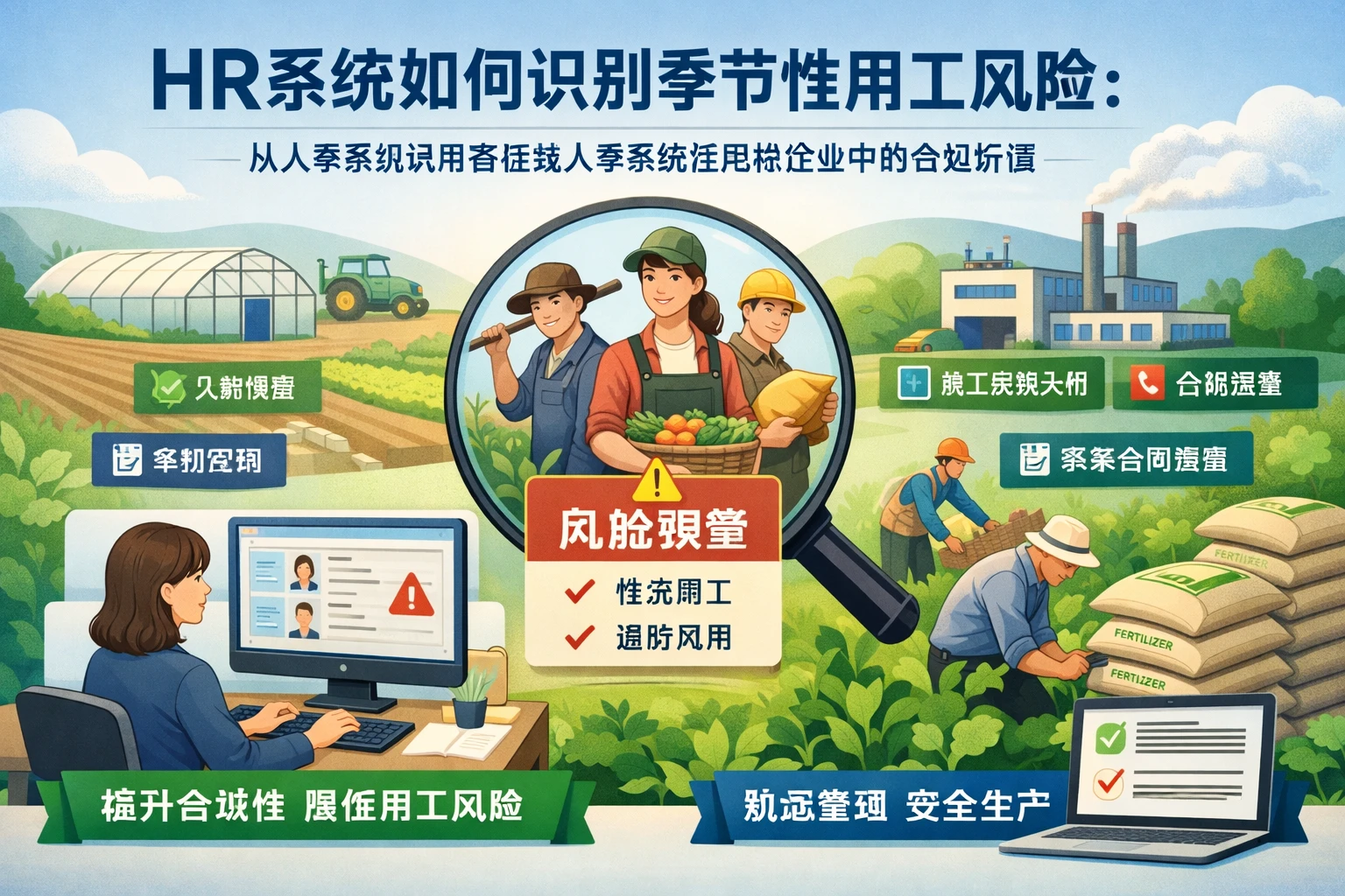HR系统如何识别季节性用工风险:从人事系统试用看在线人事系统在肥料企业中的合规价值