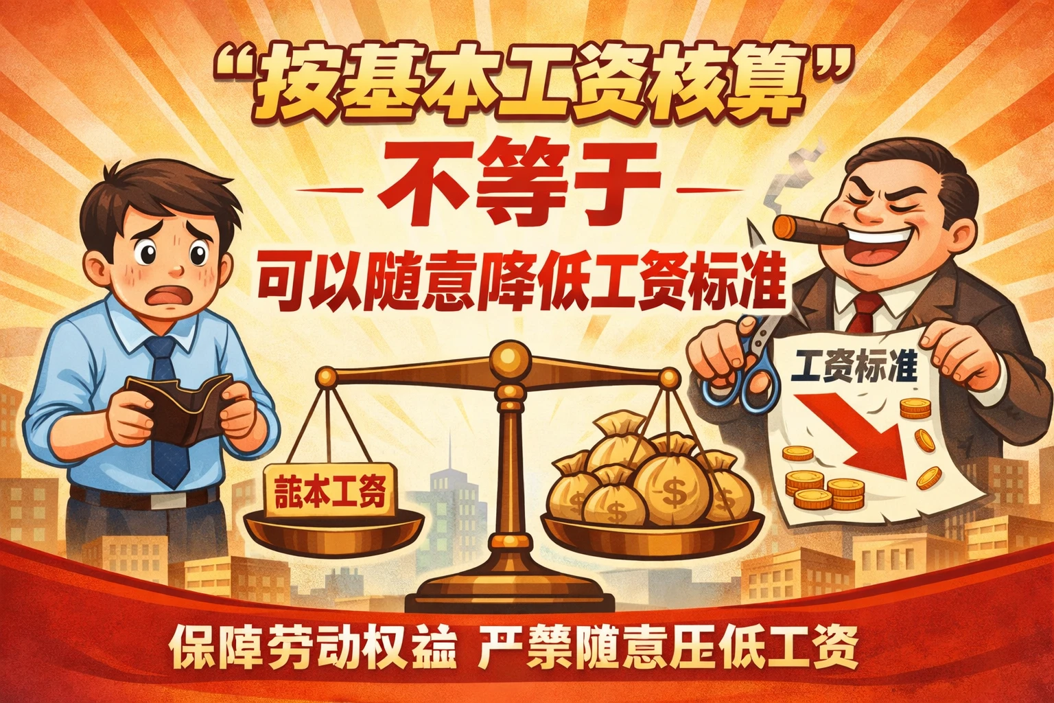 “按基本工资核算”不等于可以随意降低工资标准