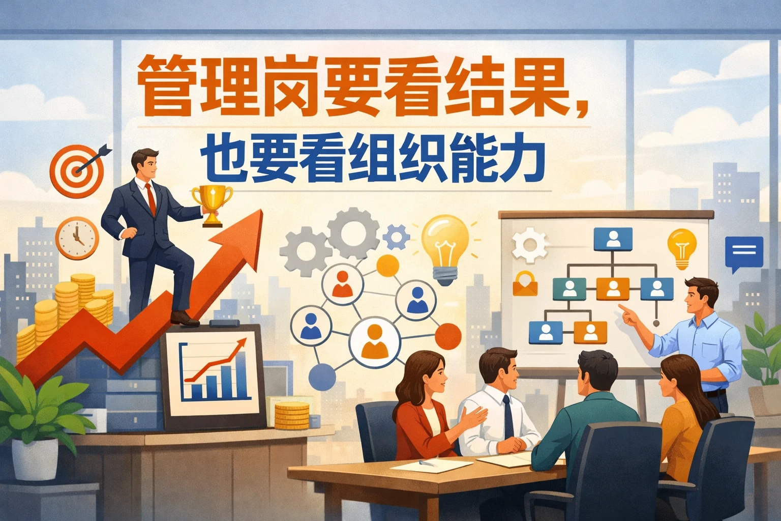 管理岗要看结果,也要看组织能力
