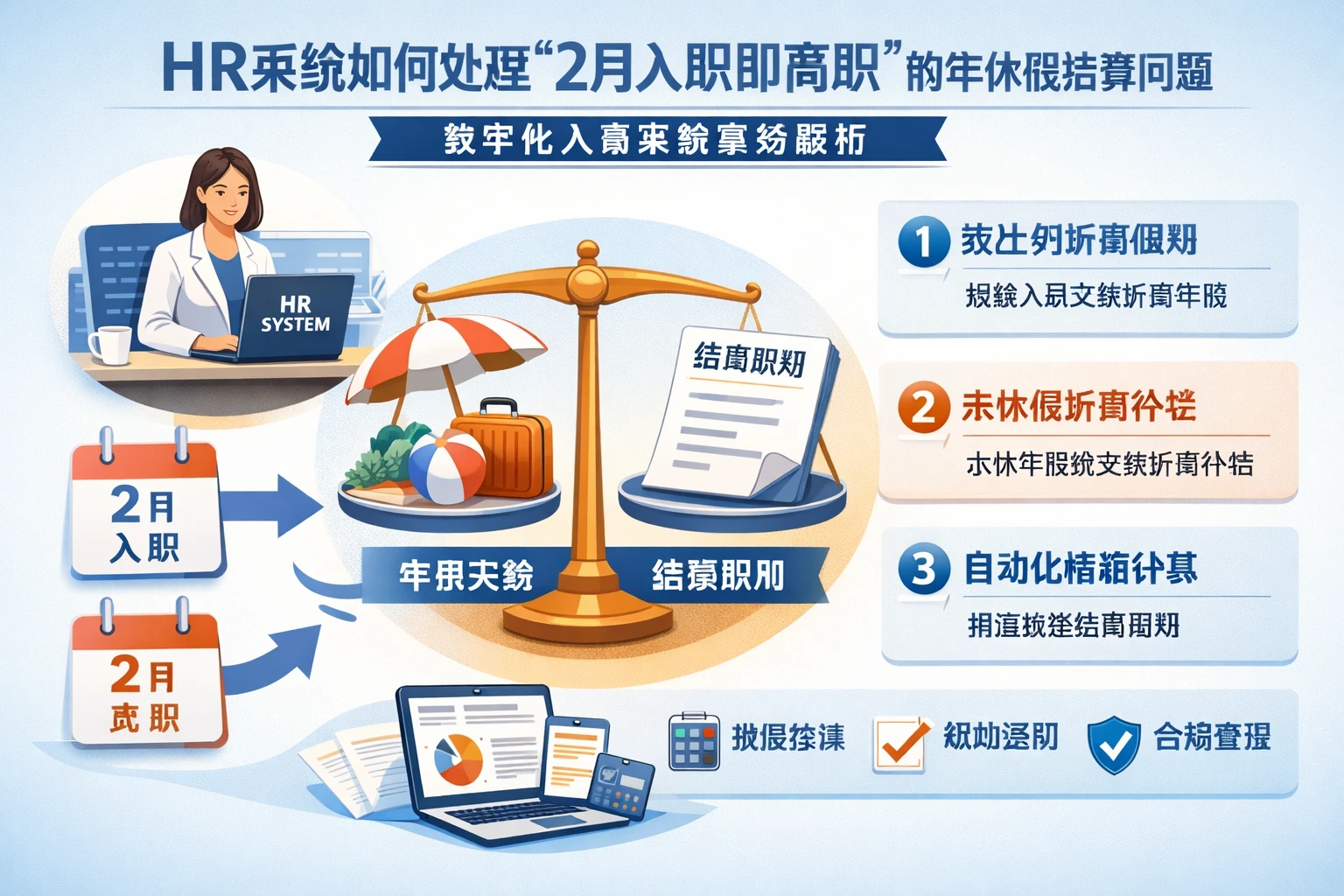HR系统如何处理“2月入职即离职”的年休假结算问题：数字化人事系统实务解析