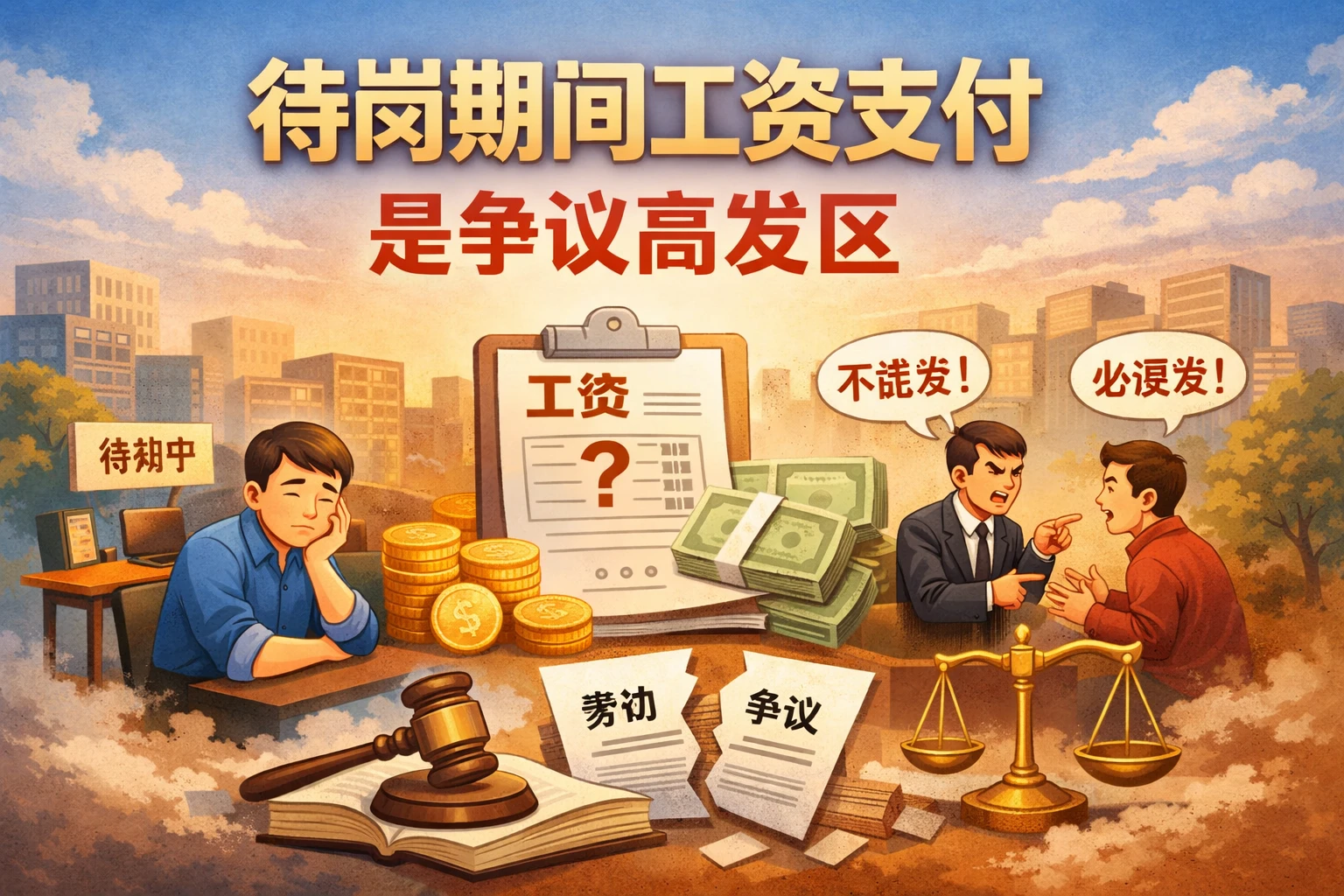 待岗期间工资支付，是争议高发区