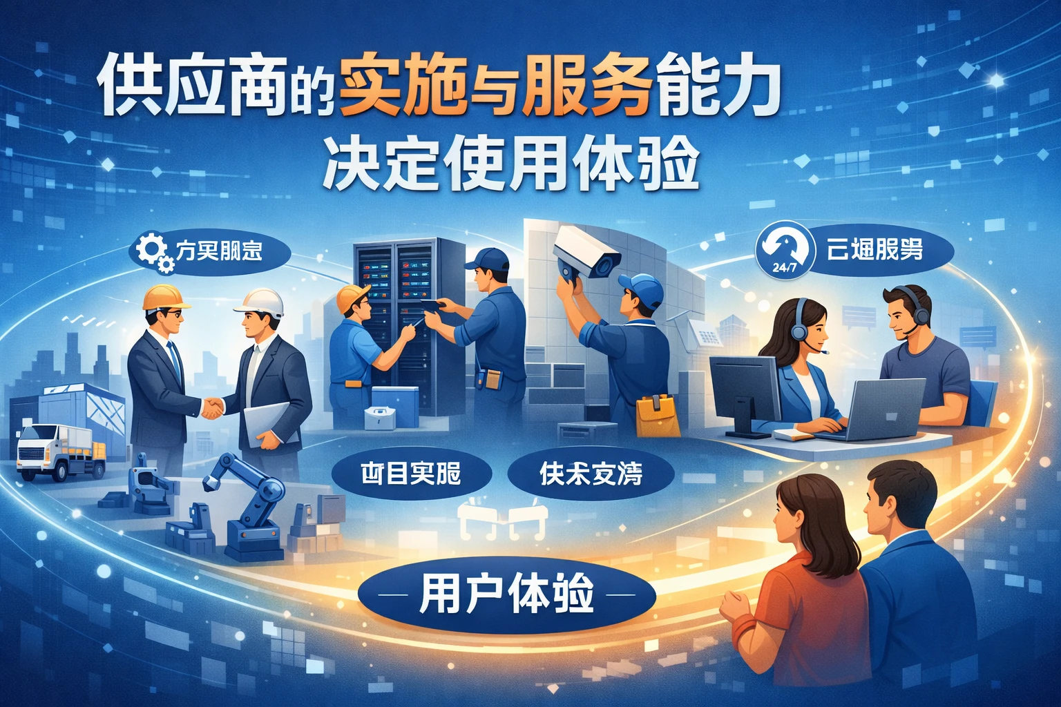 供应商的实施与服务能力决定使用体验