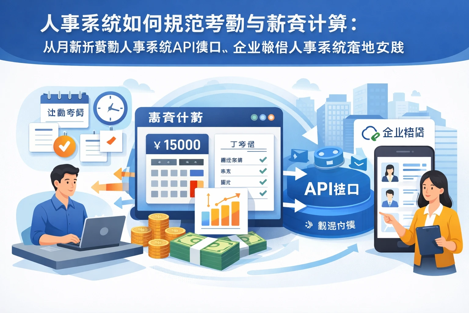 人事系统如何规范考勤与薪资计算：从月薪折算到人事系统API接口、企业微信人事系统落地实践