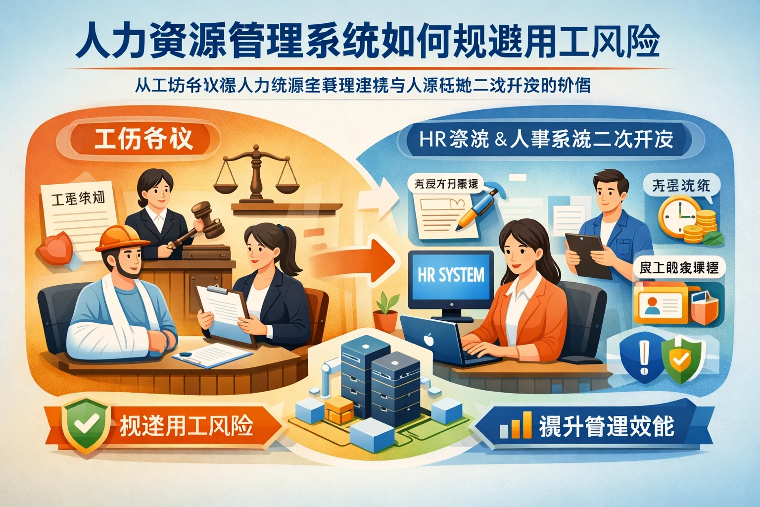 人力资源管理系统如何规避用工风险：从工伤争议看人力资源全流程系统与人事系统二次开发的价值