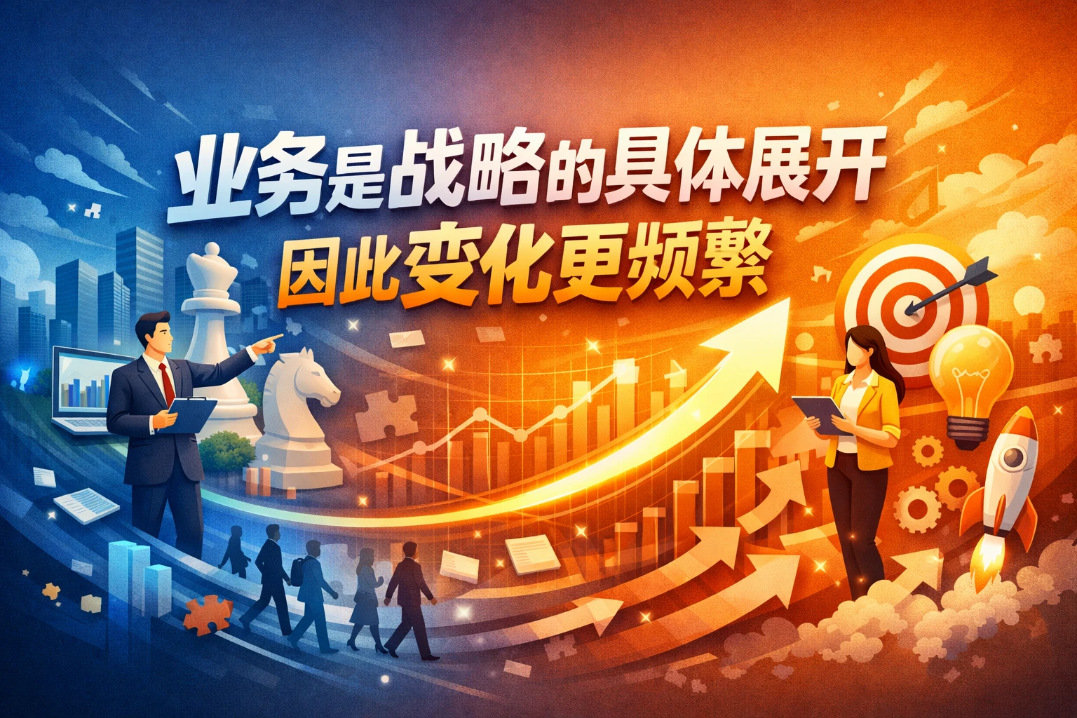 业务是战略的具体展开,因此变化更频繁