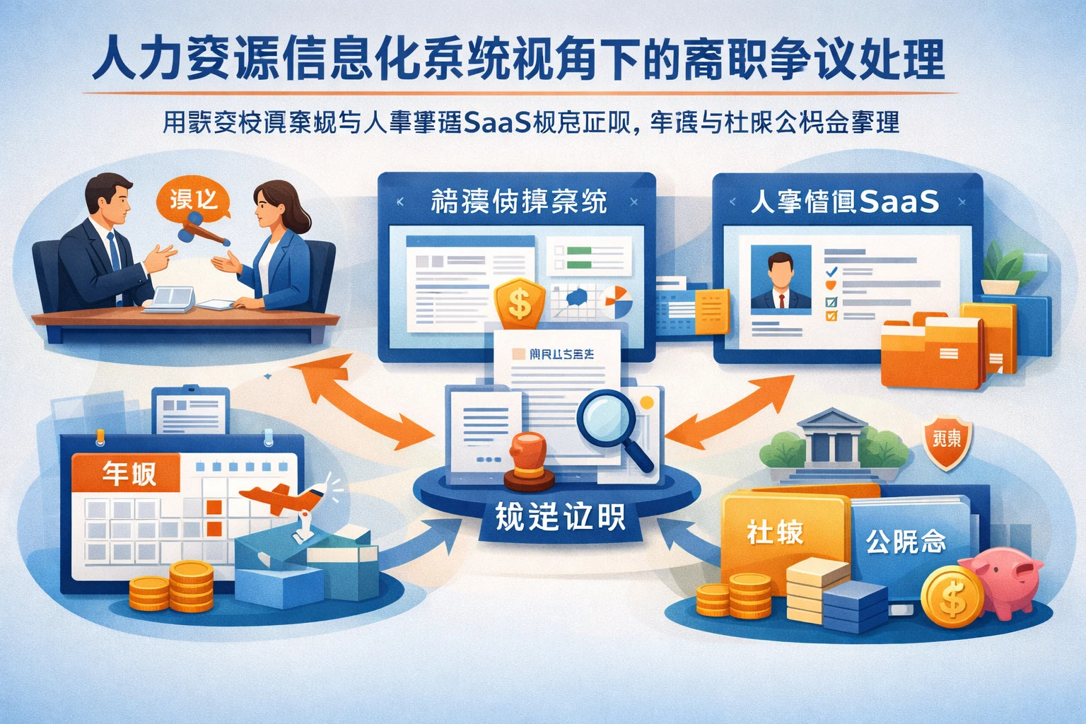 人力资源信息化系统视角下的离职争议处理:用薪资核算系统与人事管理SaaS规范证明、年假与社保公积金管理