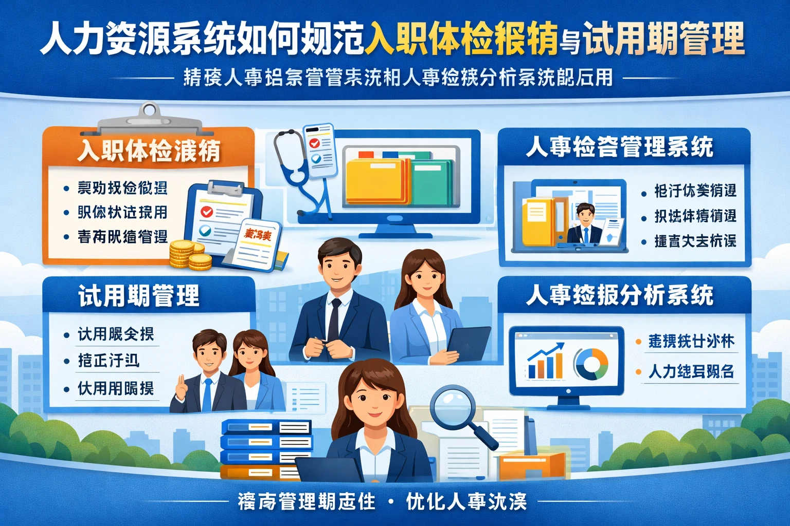 人力资源系统如何规范入职体检报销与试用期管理——兼谈人事档案管理系统和人事数据分析系统的应用