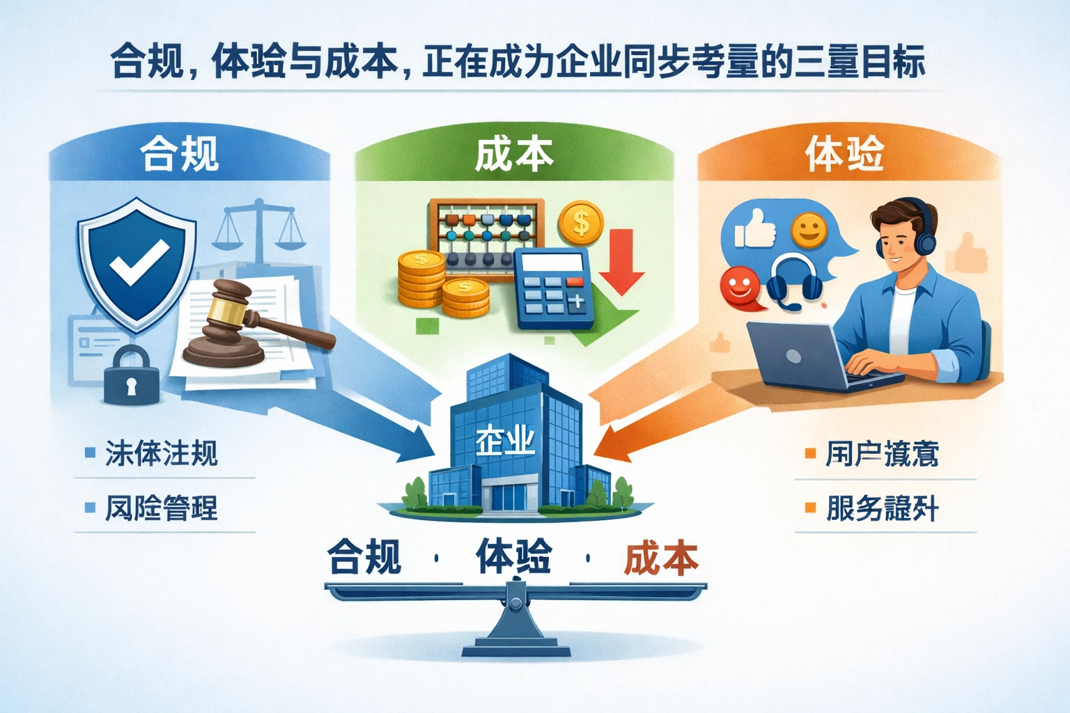 合规、体验与成本,正在成为企业同步考量的三重目标