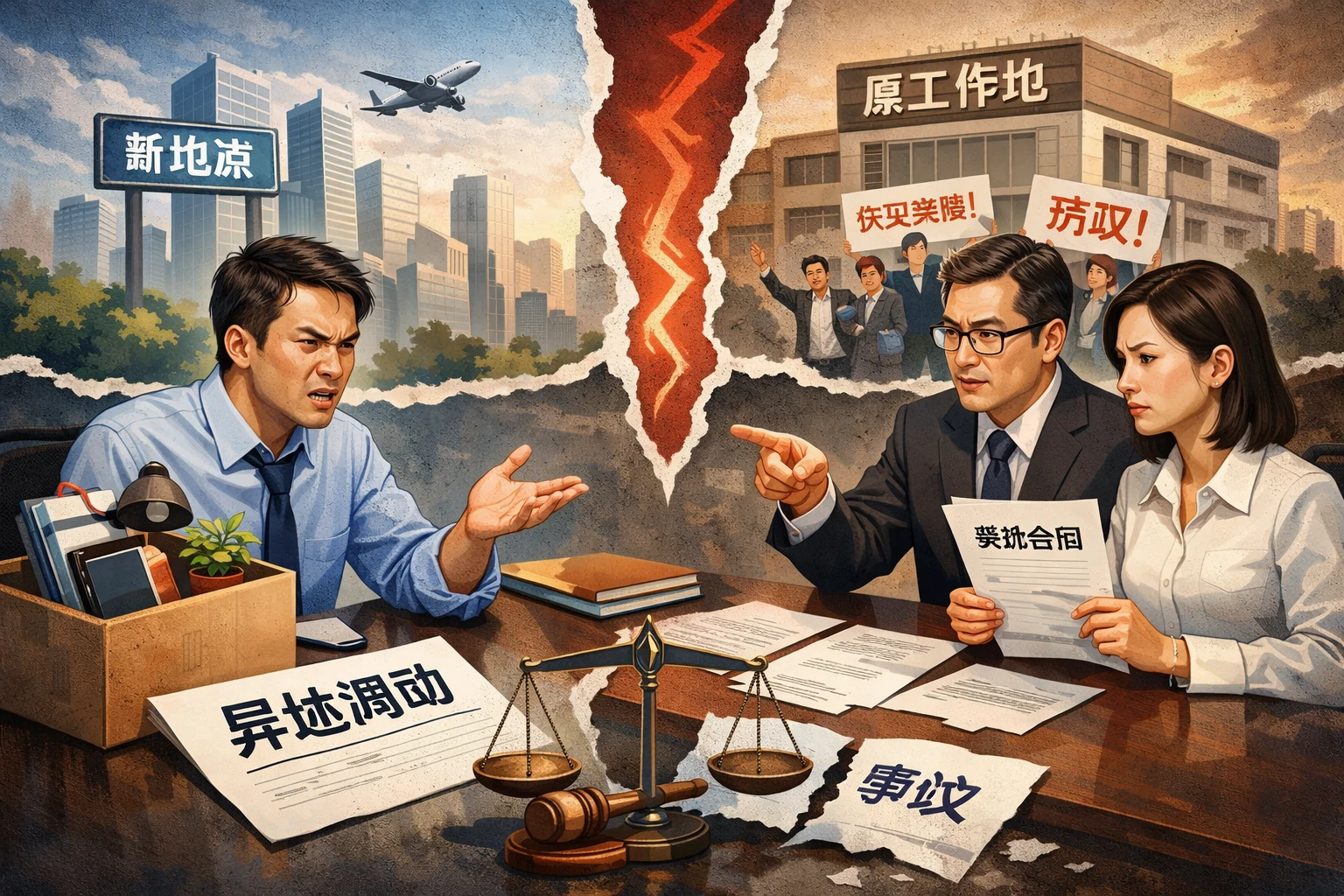 工作地点变更协商不充分引发履约争议