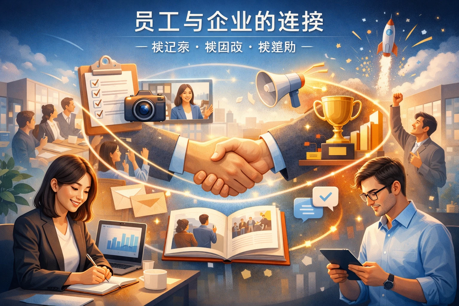 员工与企业的连接，需要被记录、被回应、被激励