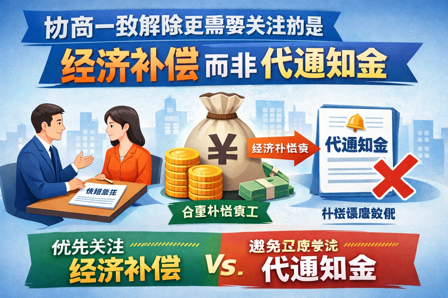 协商一致解除更需要关注的是经济补偿而非代通知金