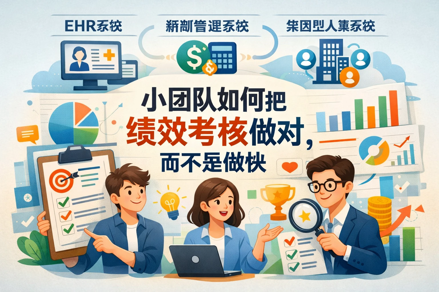 ehr系统、薪酬管理系统与集团型人事系统：小团队如何把绩效考核做对，而不是做快