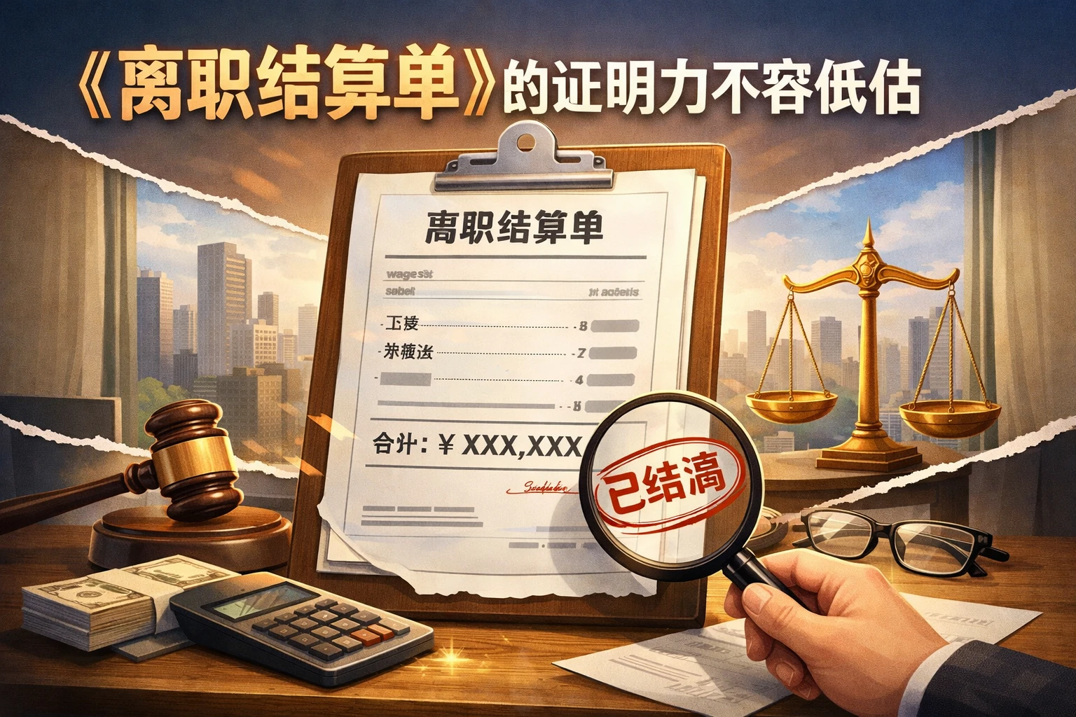 《离职结算单》的证明力不容低估