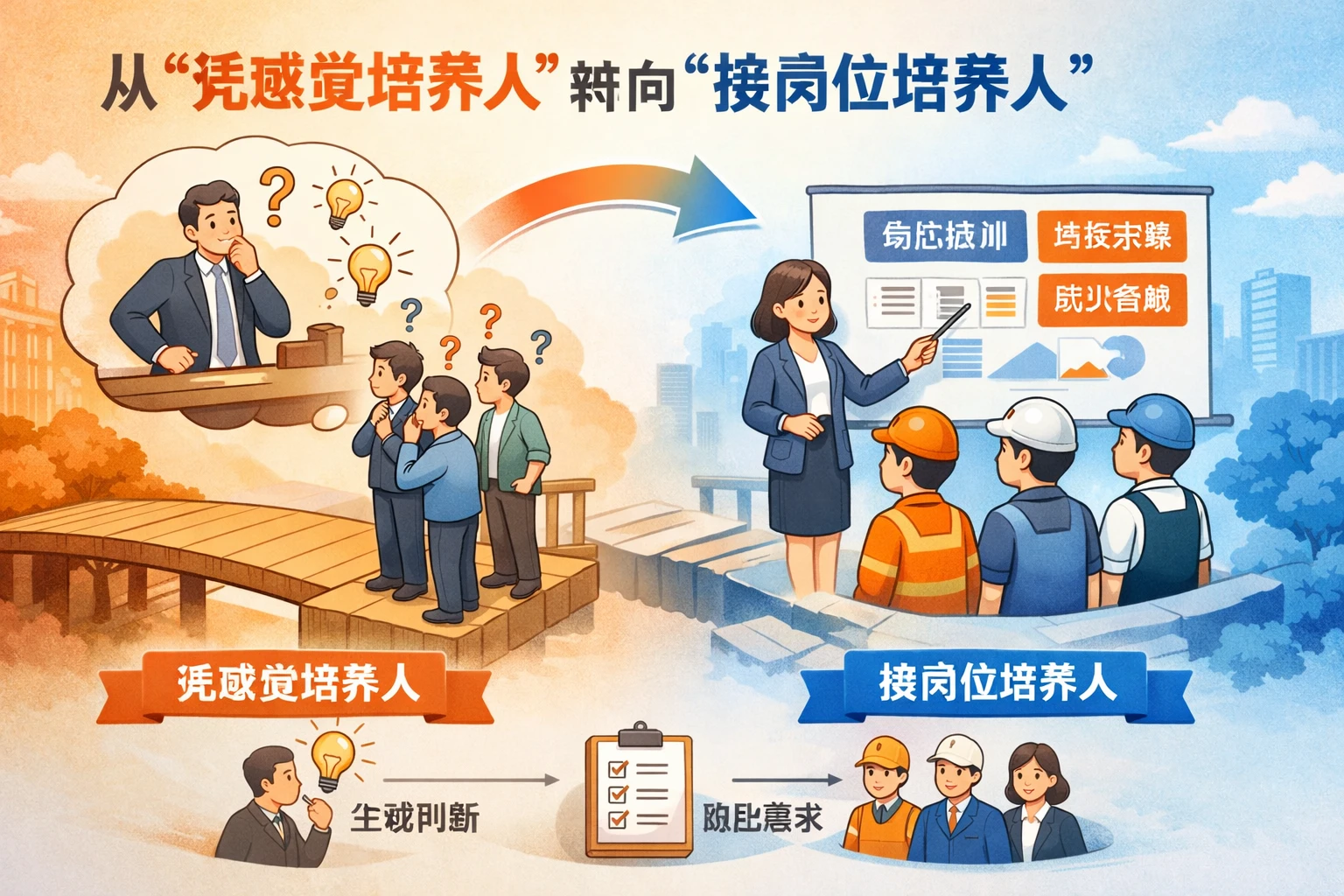 从“凭感觉培养人”转向“按岗位培养人”