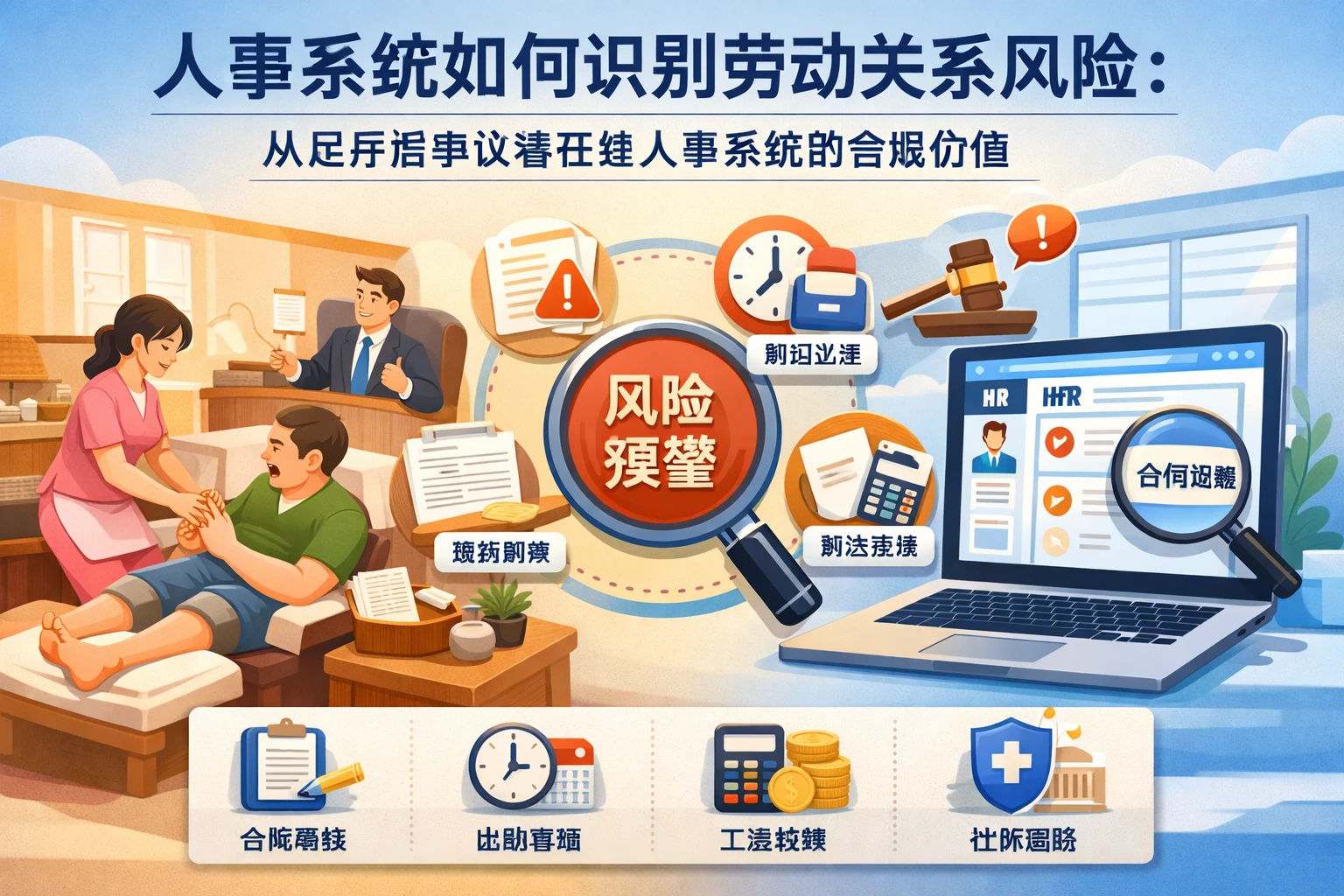 人事系统如何识别劳动关系风险：从足疗店争议看在线人事系统的合规价值